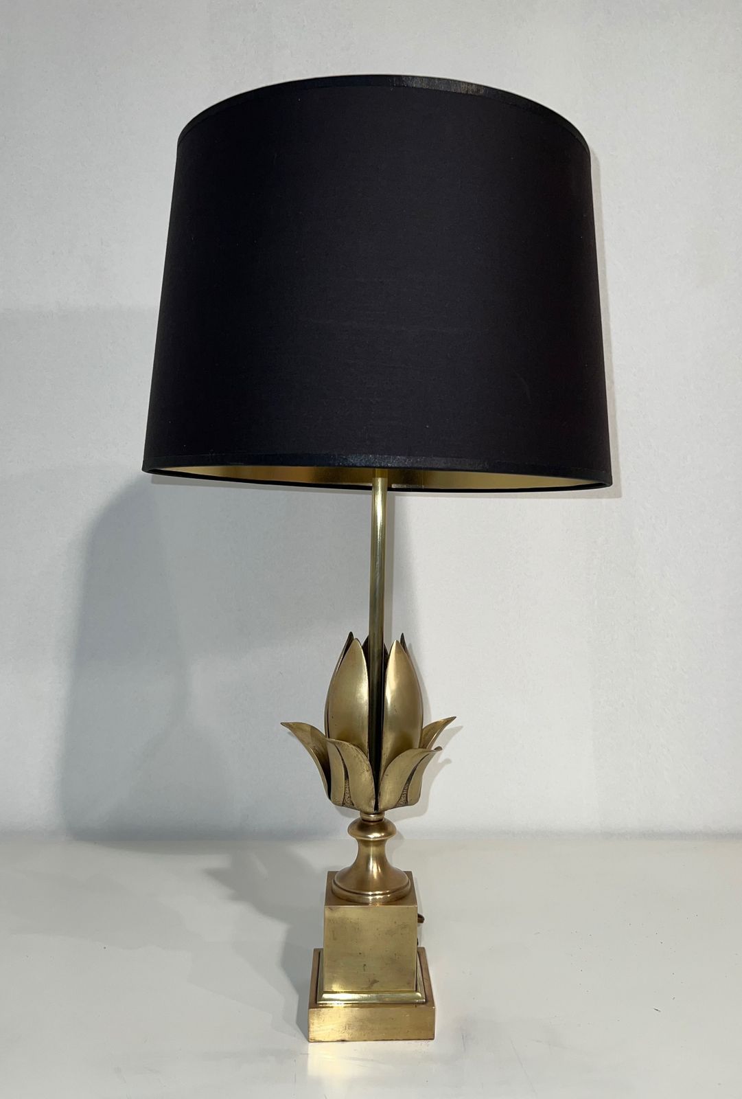 Brass Flower Lamp In The Style Of Maison Charles. Circa 1970