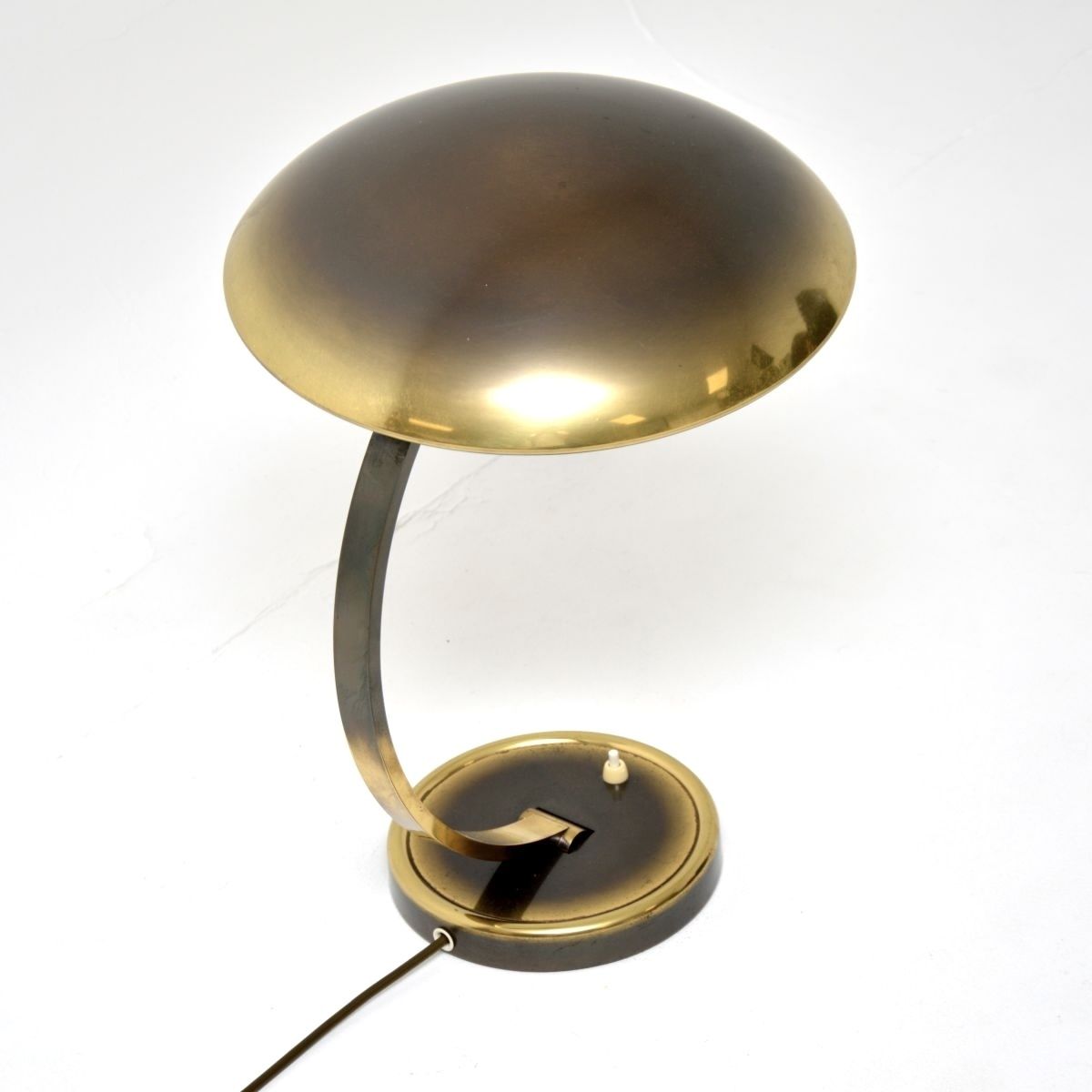 Vintage Bauhaus Brass Desk Lamp By Christian Dell For Kaiser Leuchten photo for sale