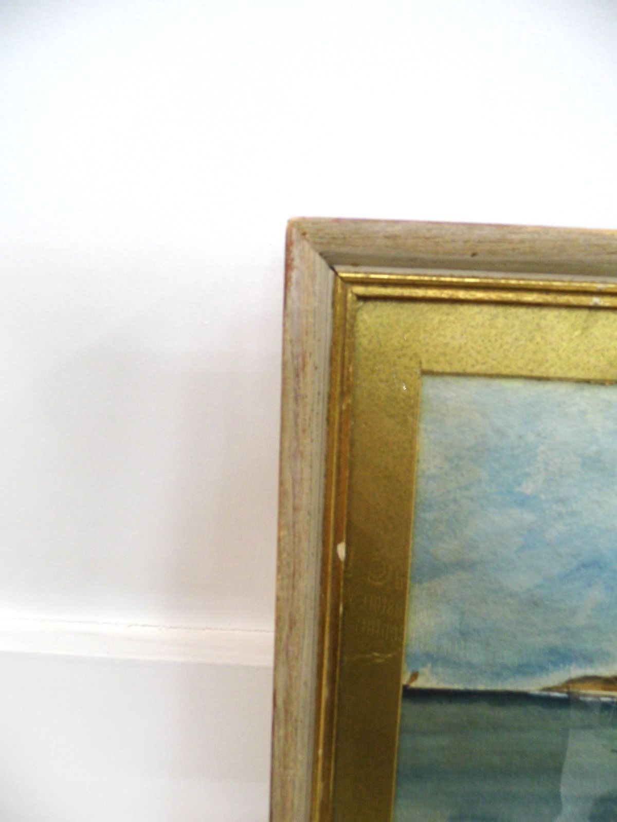 Antique Vintage Watercolour Painting By H.E.Jones Of Llandudno North Wales 1933 photo for sale