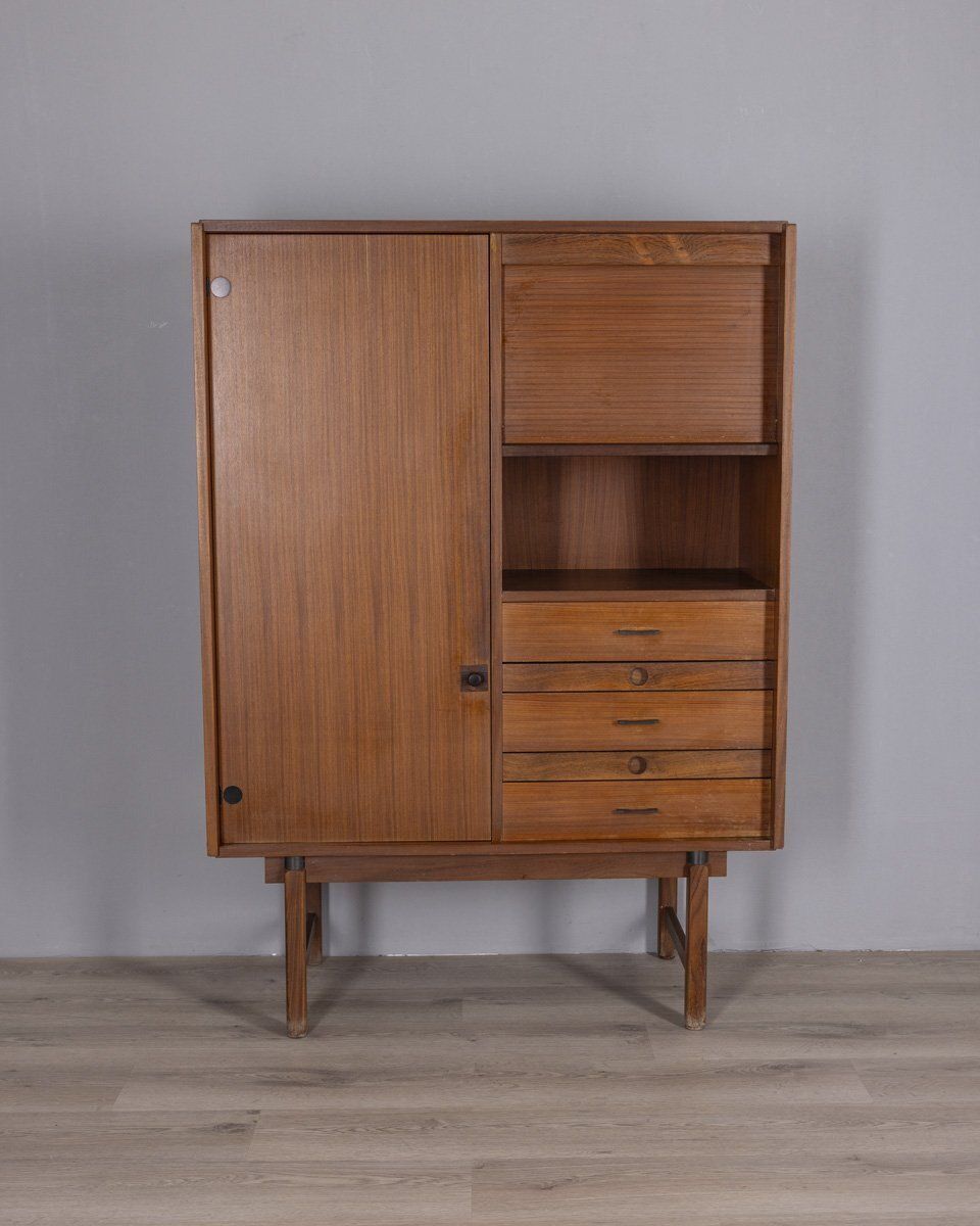 Vintage Wooden Highboard From Barovero, 1960s
