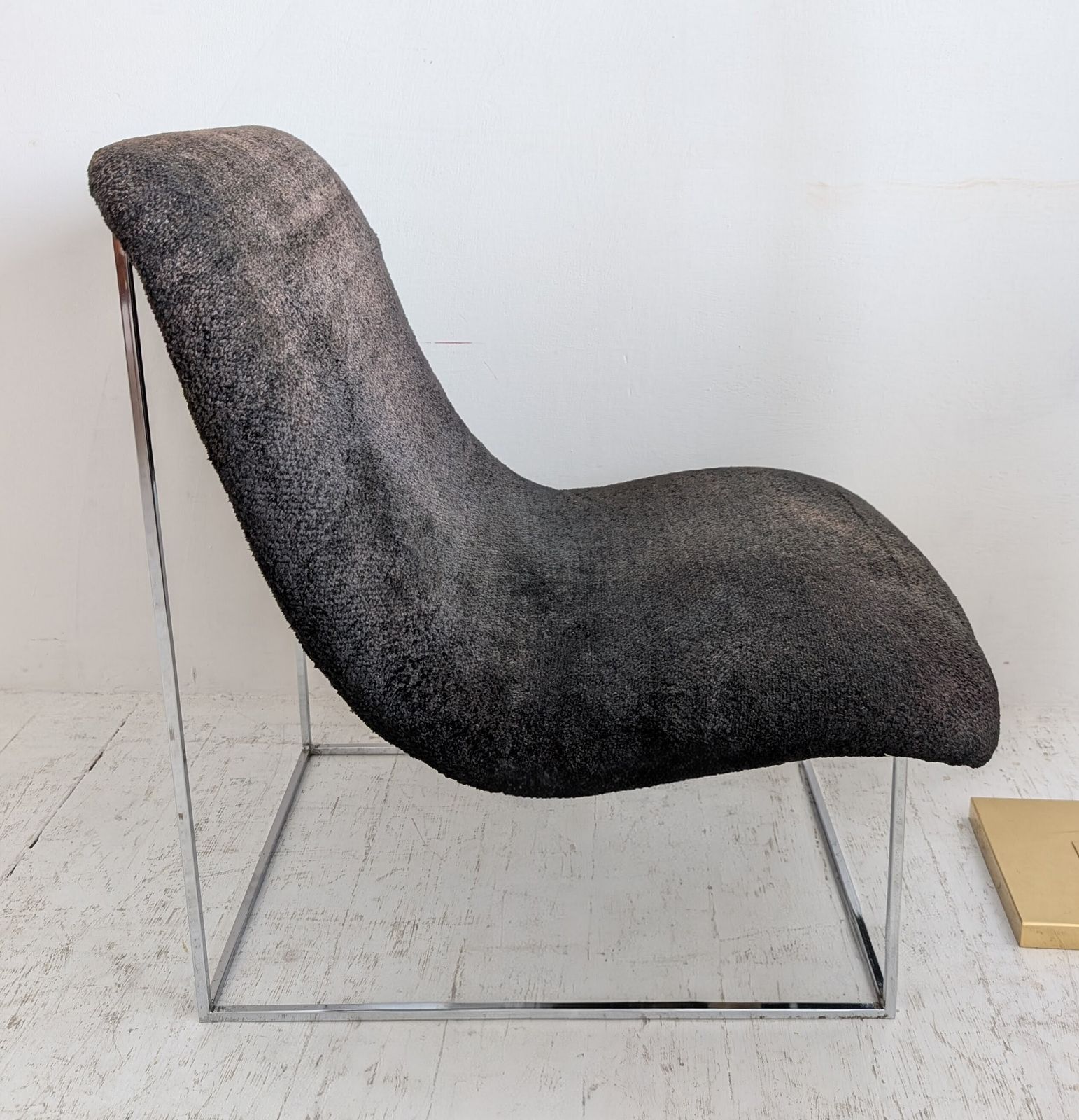 Vintage Mid Century Milo Baughman Thayer Coggin  Small 'Scoop' Lounge Chair USA 1970s photo furniture