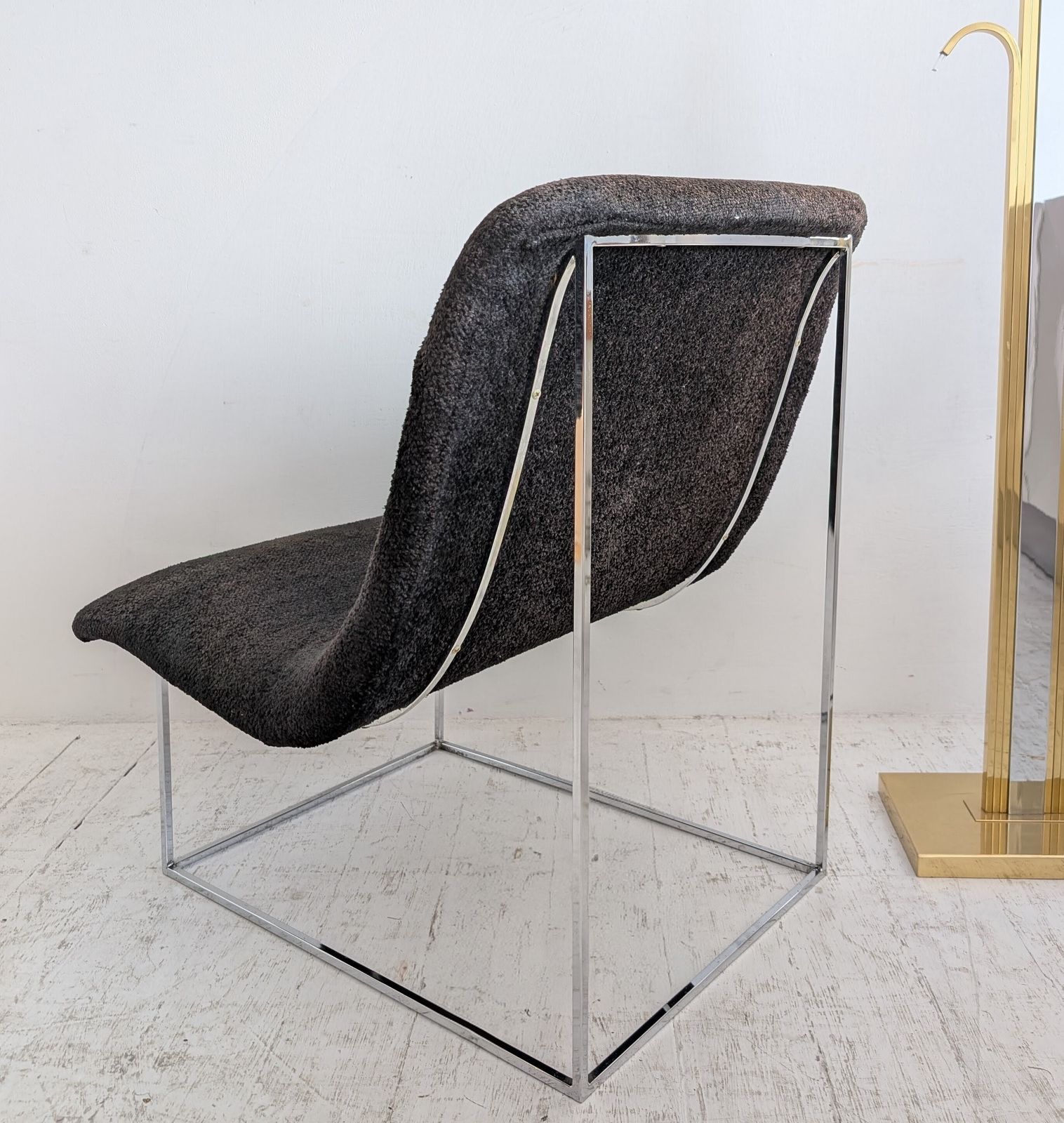 Vintage Mid Century Milo Baughman Thayer Coggin  Small 'Scoop' Lounge Chair USA 1970s photo Furniture