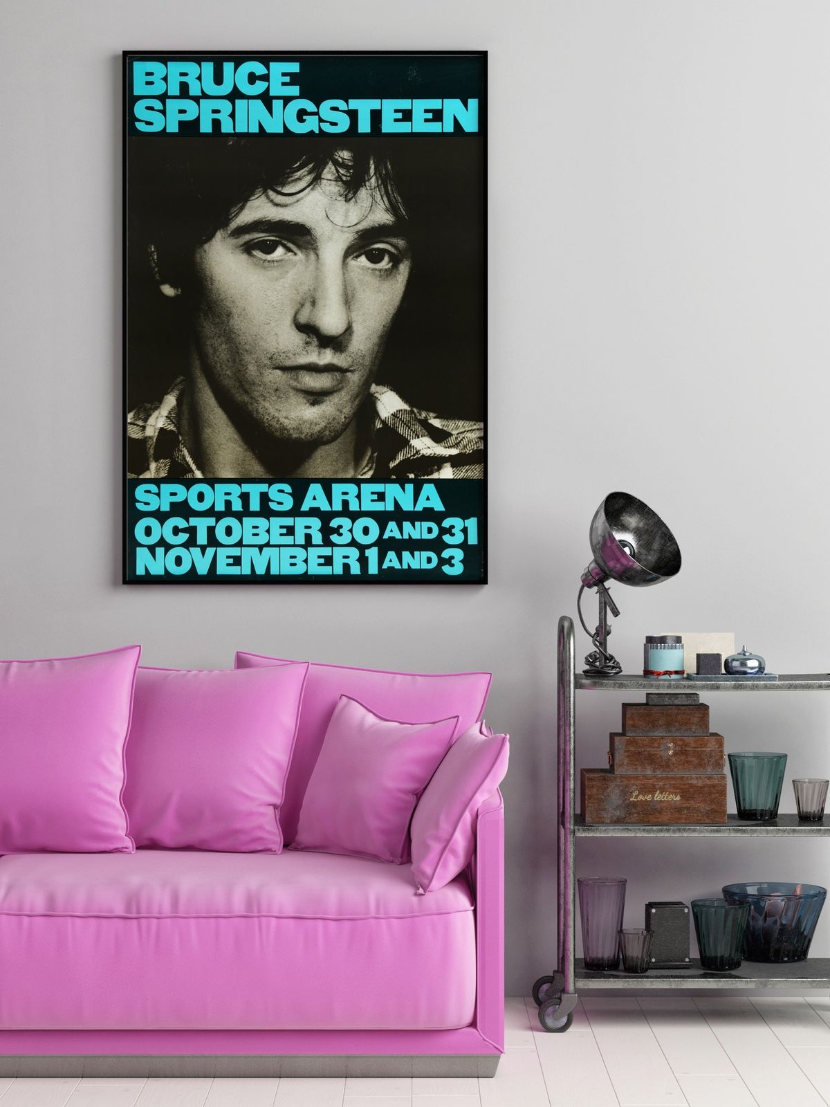 Bruce Springsteen Concert Poster For La Sports Arena, 1980 photo for sale
