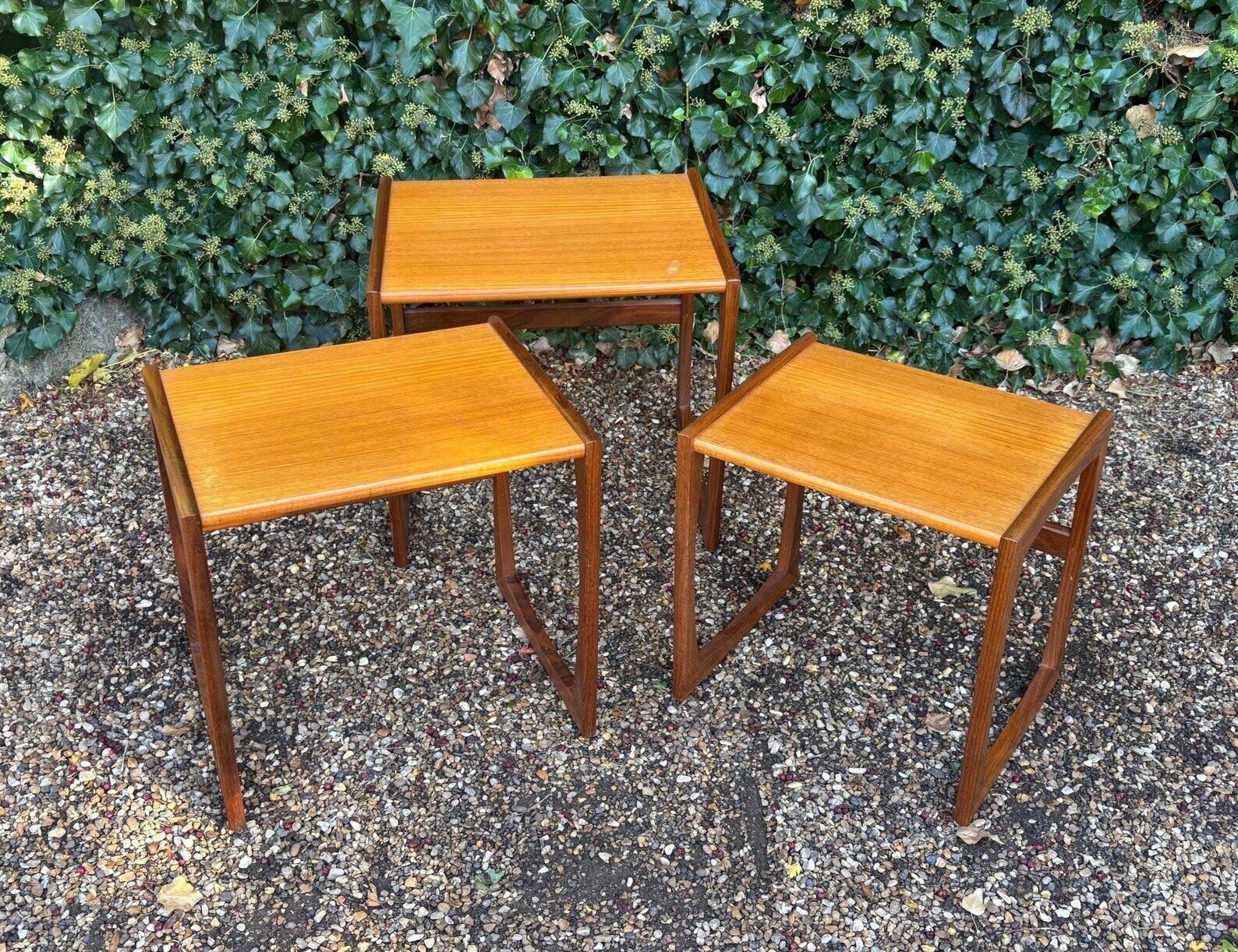 Vintage G Plan Quadrille Teak Nest Of Tables