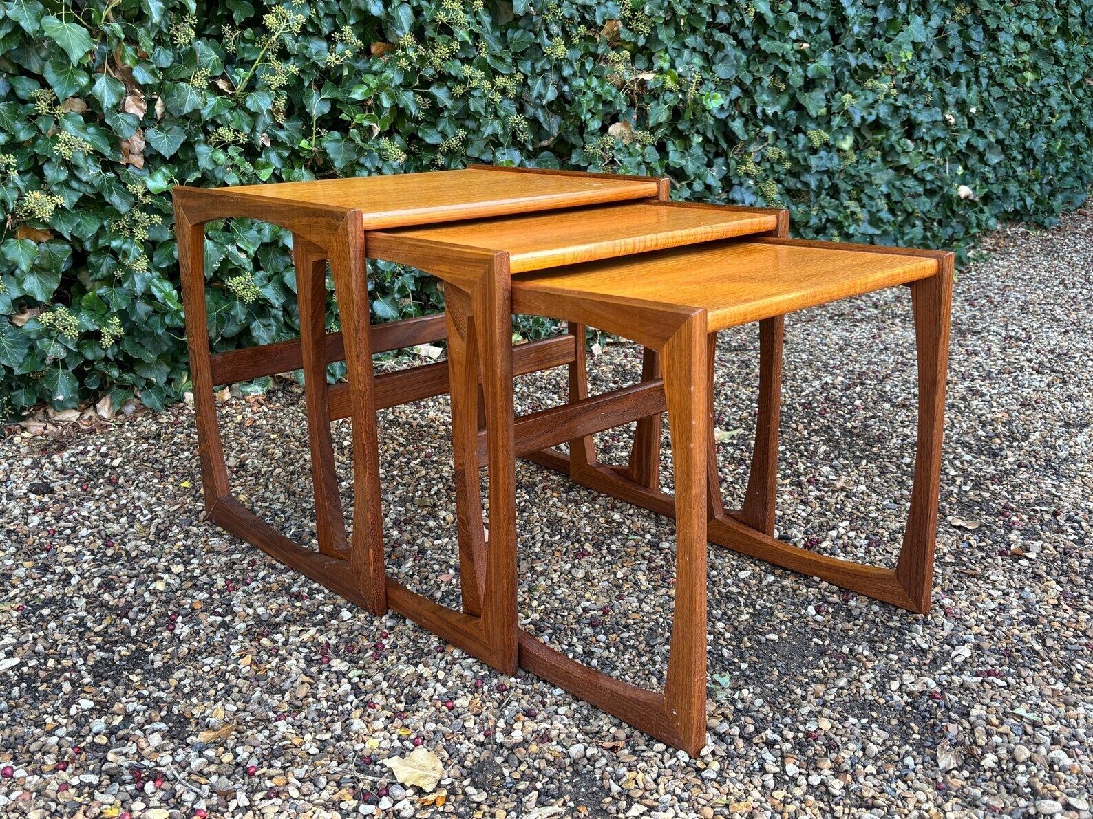 Vintage G Plan Quadrille Teak Nest Of Tables photo furniture