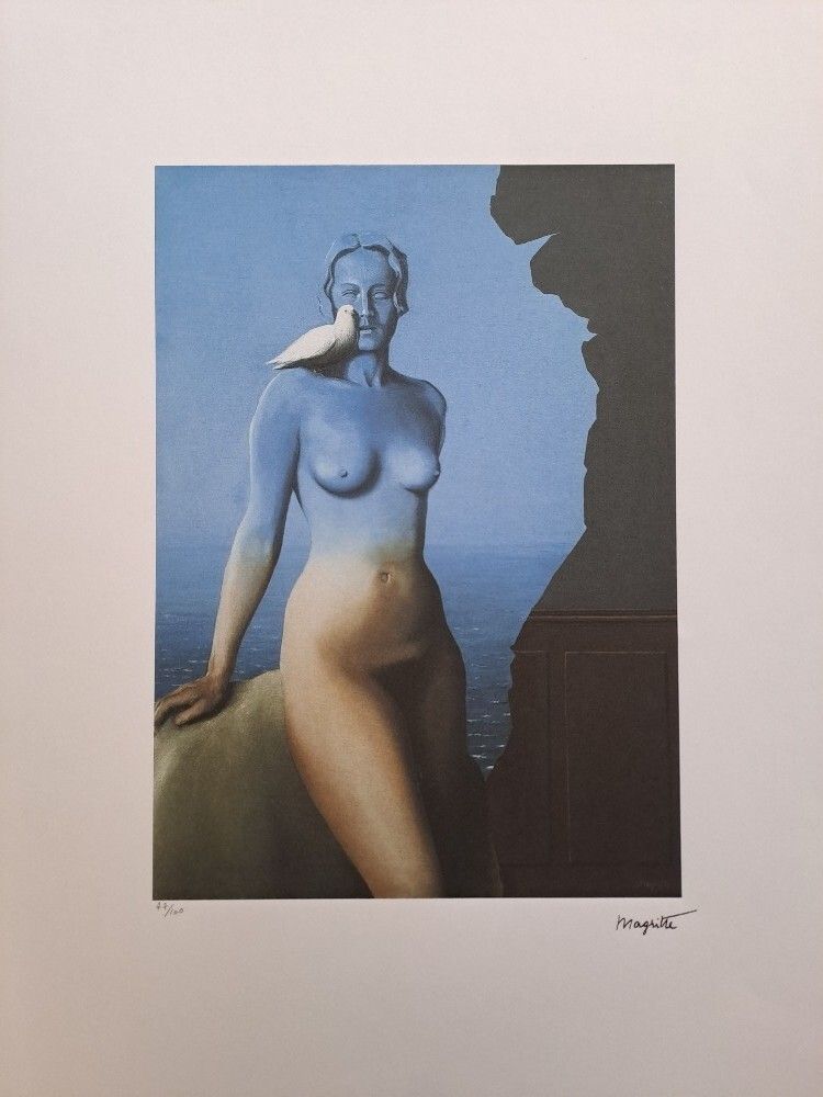 Rene Magritte Signiert Black Magic Zertifikat Spadem Paris photo furniture