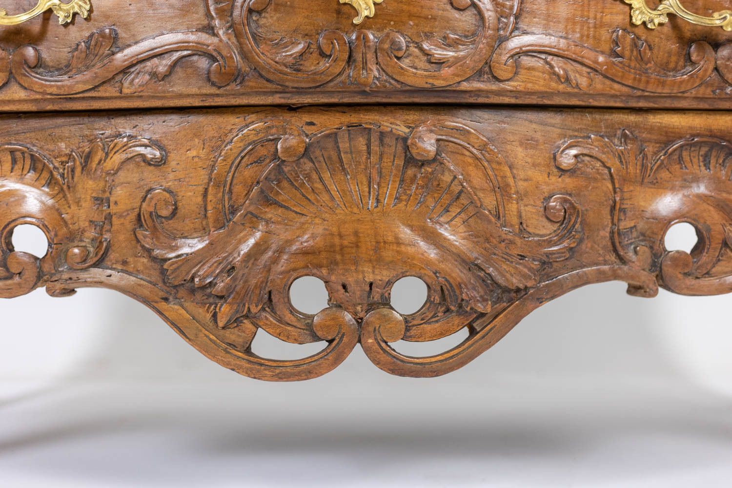 Curved Chest Of Drawers, Known As A Nîmoise, In Walnut, With Two Drawers. 18th Century. photo buy