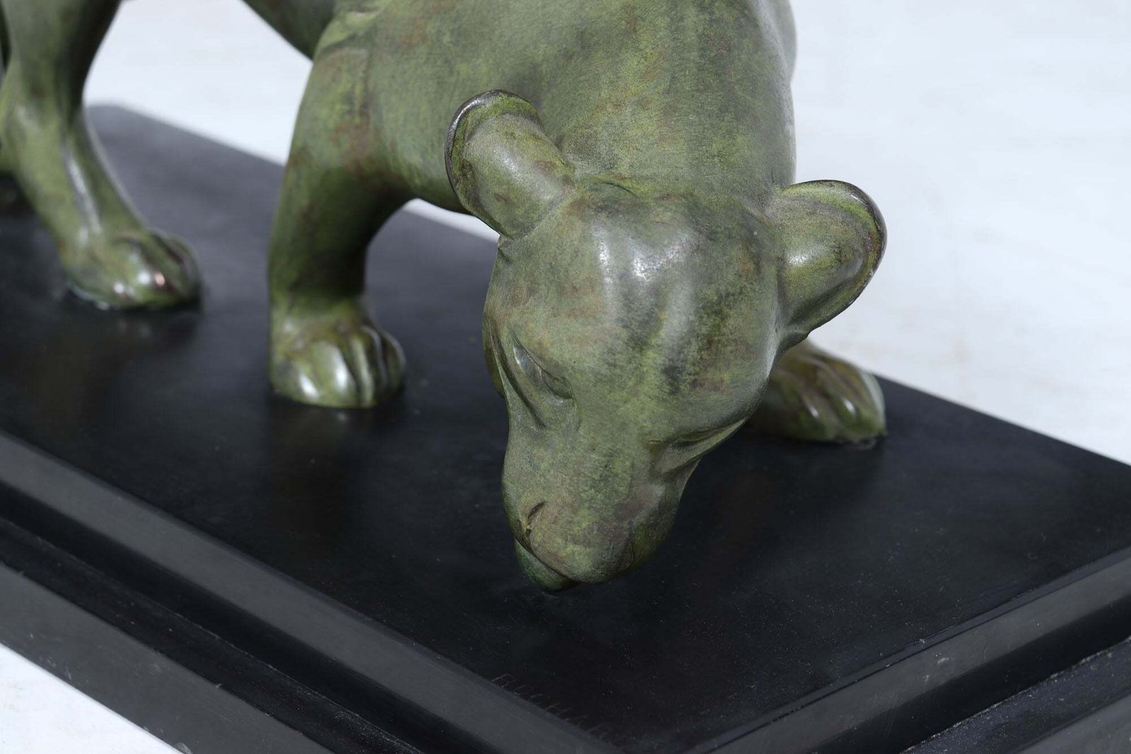 photo for sale French Art Deco Bronze Panther By Irénée Rochard, C.1920s
