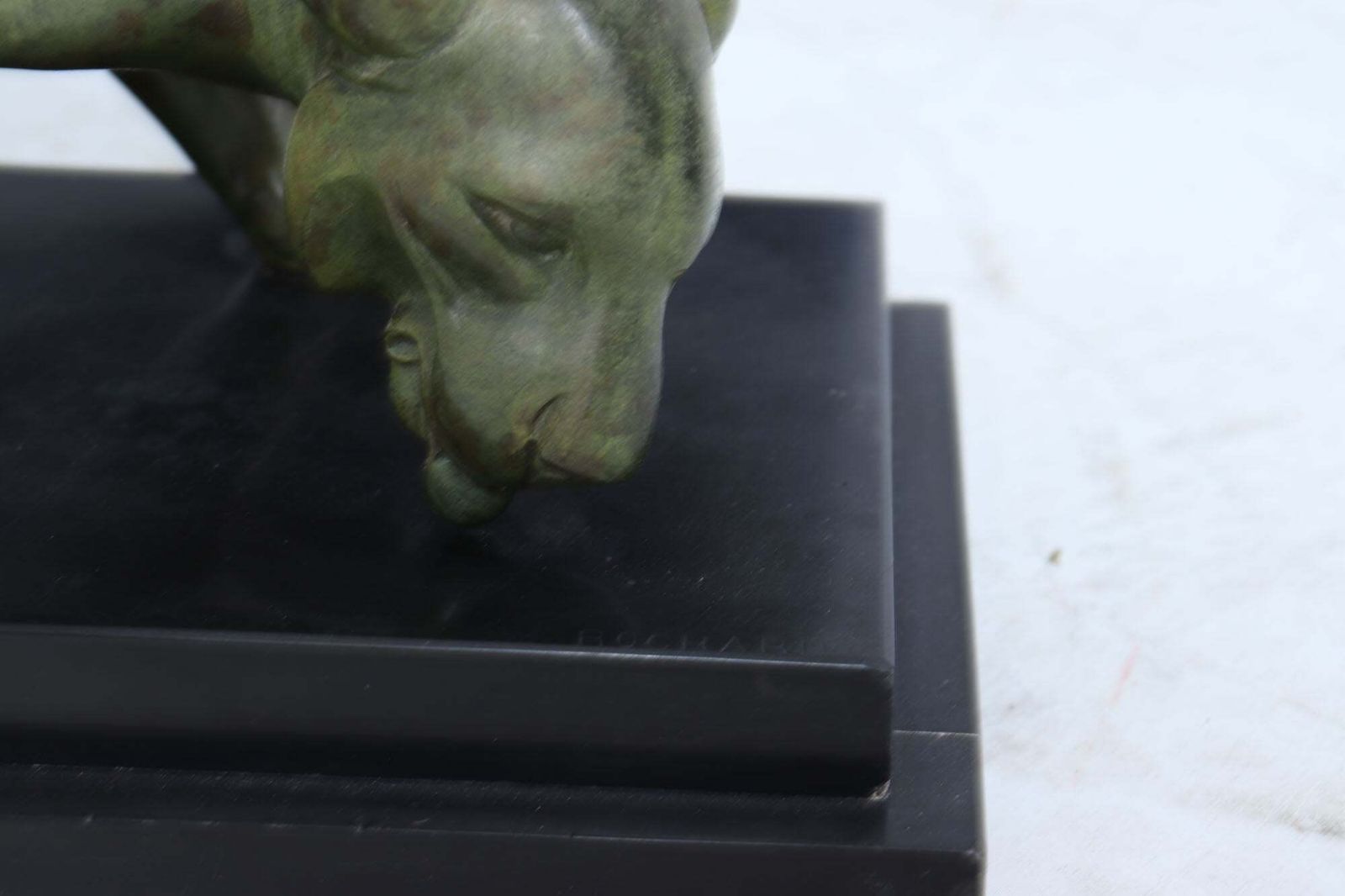 Art French Art Deco Bronze Panther By Irénée Rochard, C.1920s photo
