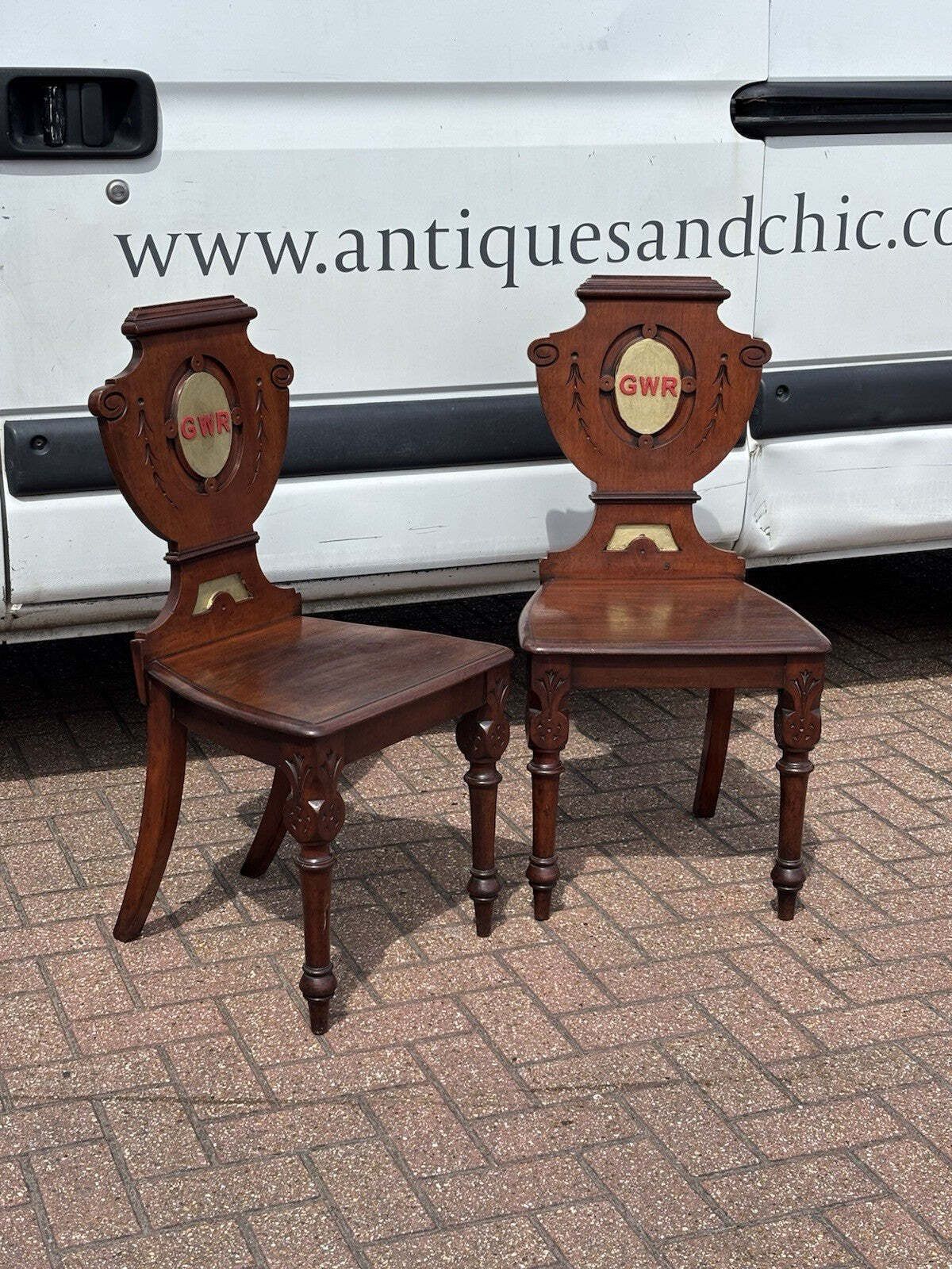 Victorian Waiting Room Mahogany Chairs photo 812.0