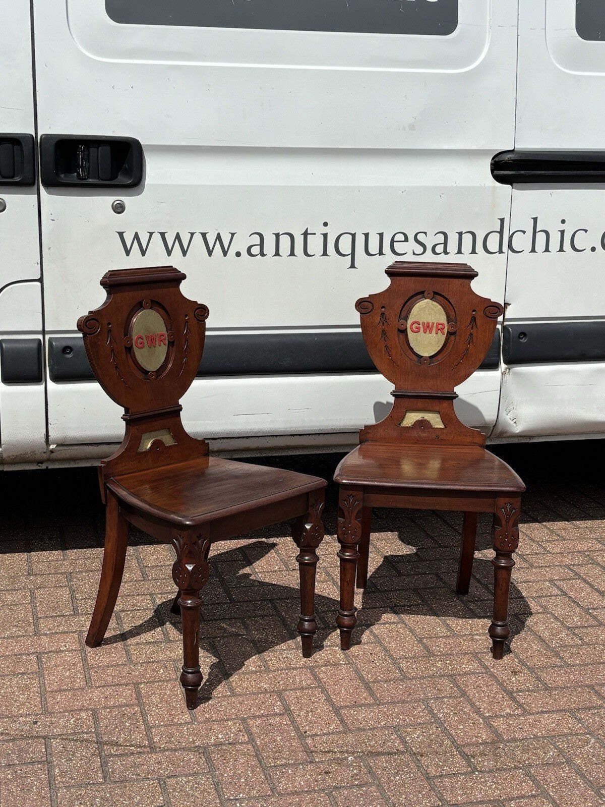 photo for sale Victorian Waiting Room Mahogany Chairs