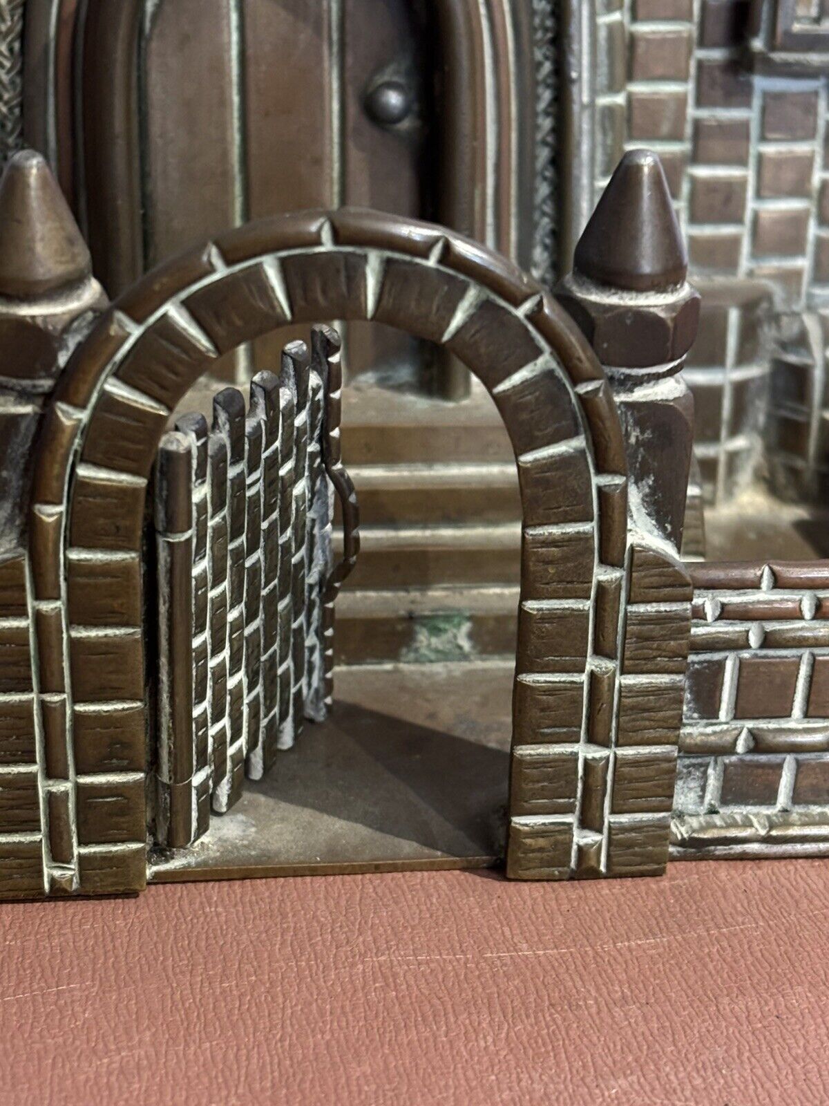Trench Art, A Large Brass & Copper Detailled Model Of A Church. Large In Size. photo furniture