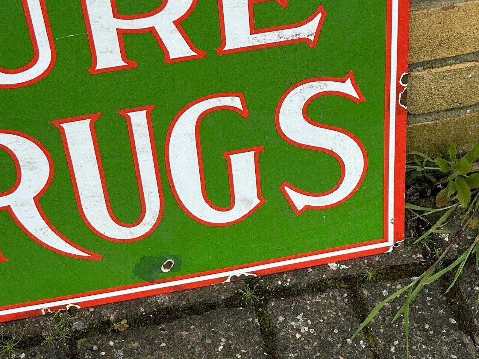 Drugstore Enamel Sign, Large In Size, Heavy And Good Quality. photo 403.0