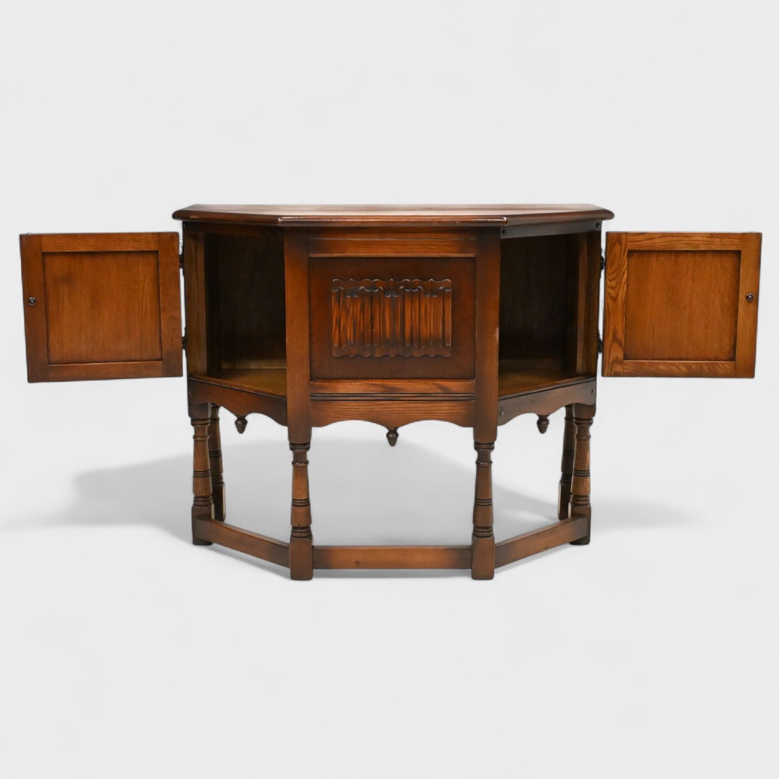 Old Charm Canted Table Finished In Tudor Brown Free Uk Delivery* photo for sale
