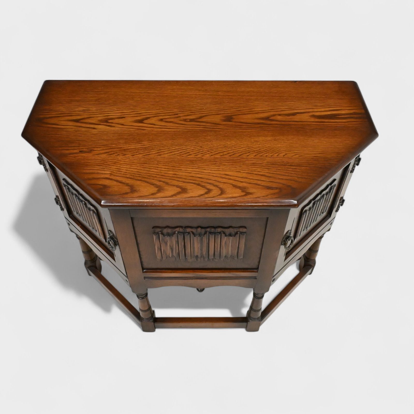 photo for sale Old Charm Canted Table Finished In Tudor Brown Free Uk Delivery*