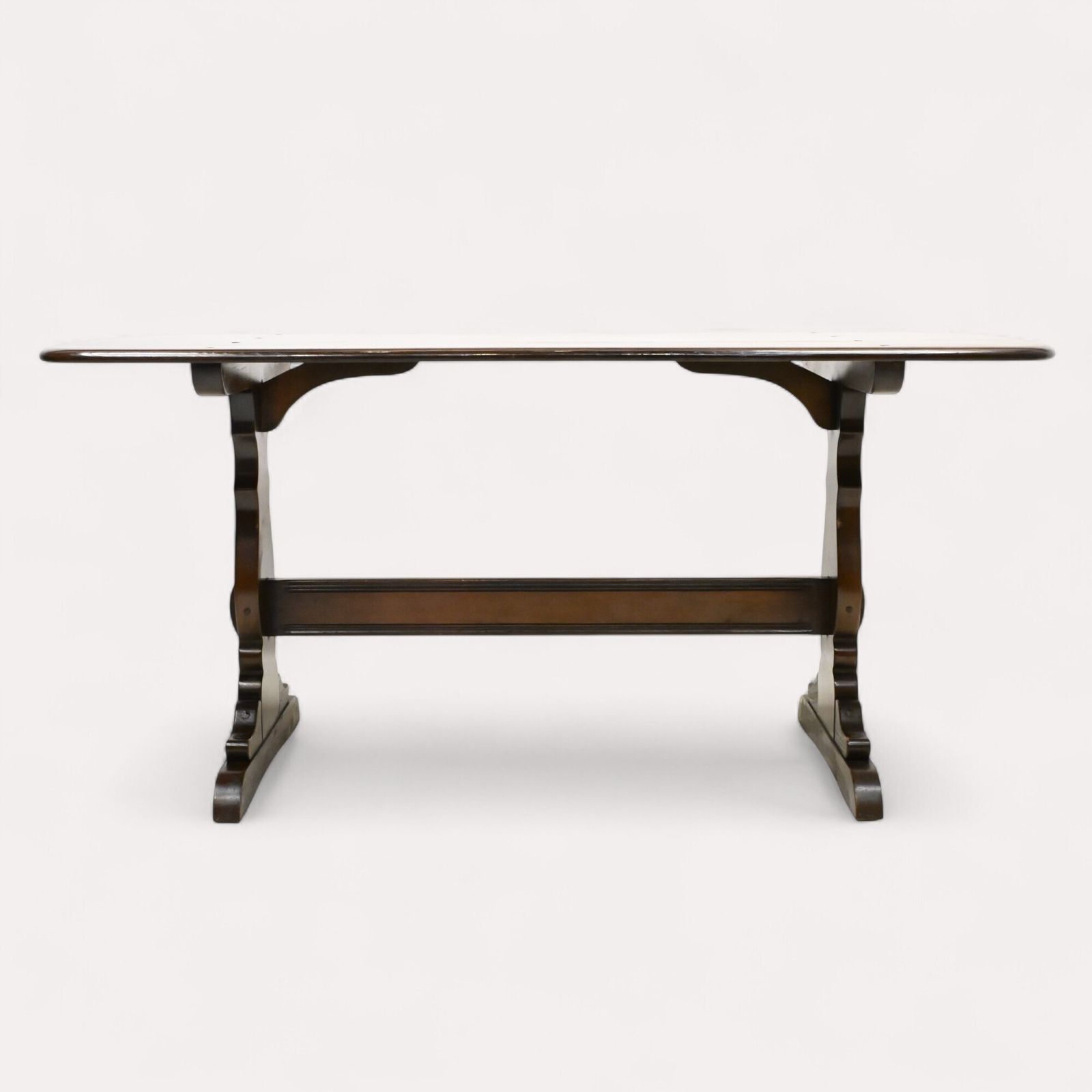 Ercol Refectory Plank Top Dining Table Traditional Finish Free Uk Delivery photo furniture