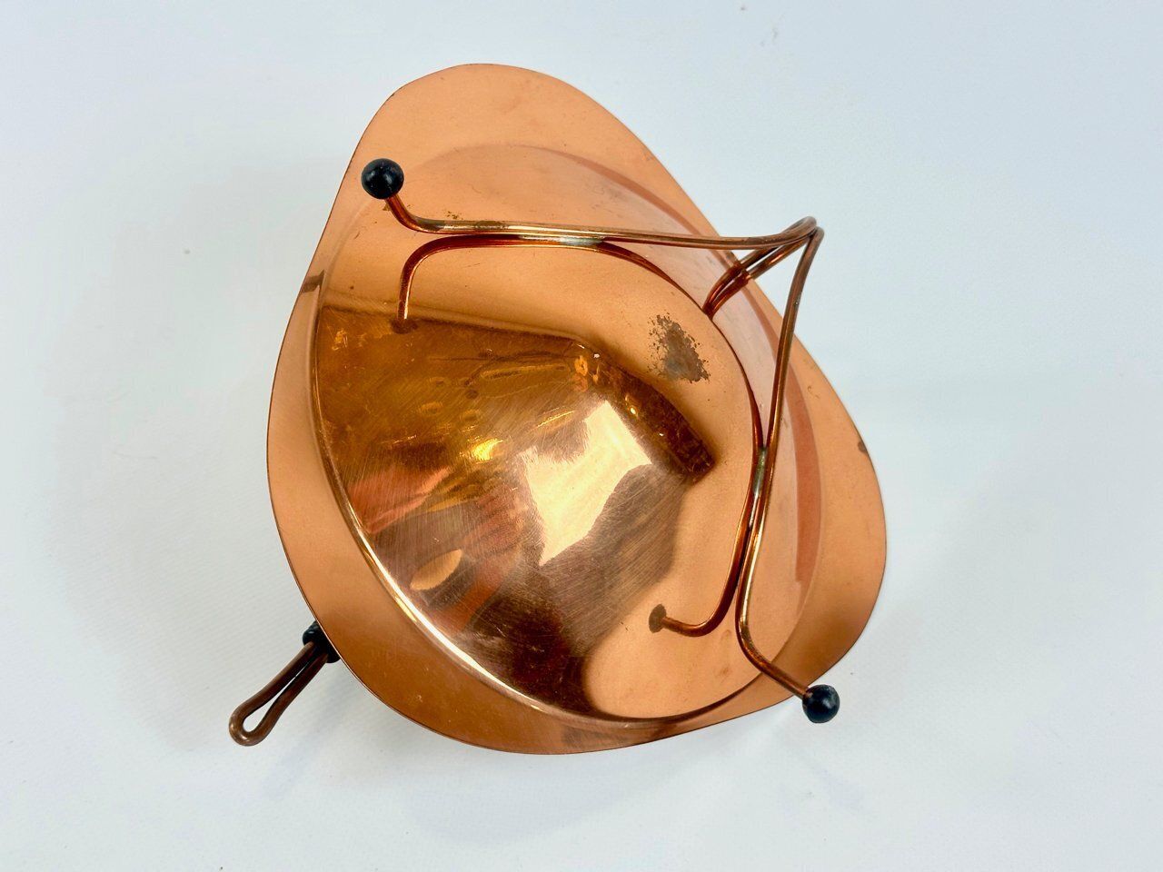 photo furniture Mid Century Modern Copper Bowl In The Style Of Carl Auböck, Austria, 1950s