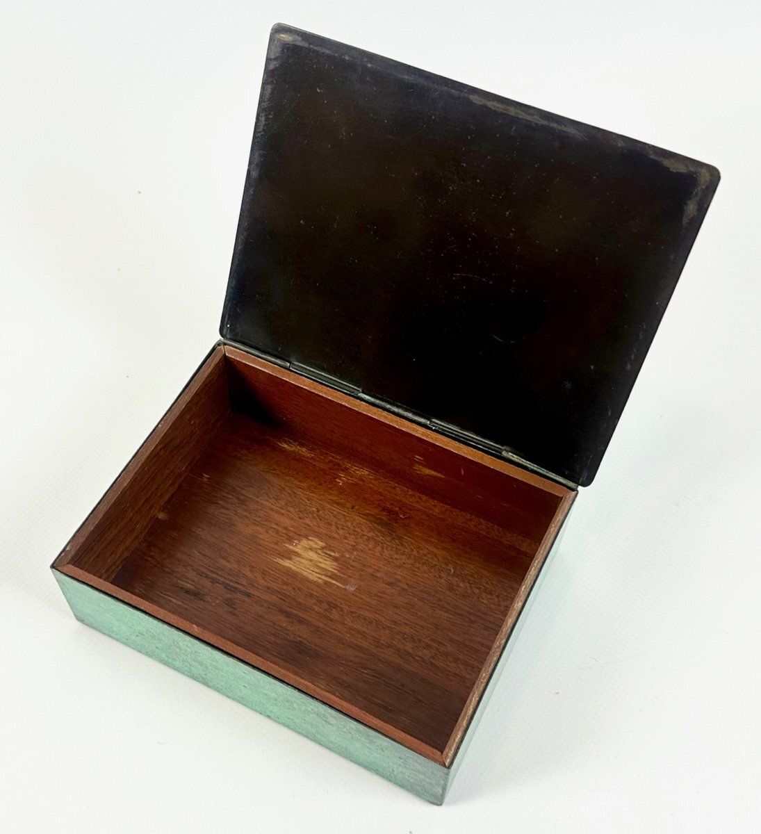 Art Deco Brass Jewelry Box From Wmf Ikora, 1930s photo vinterior