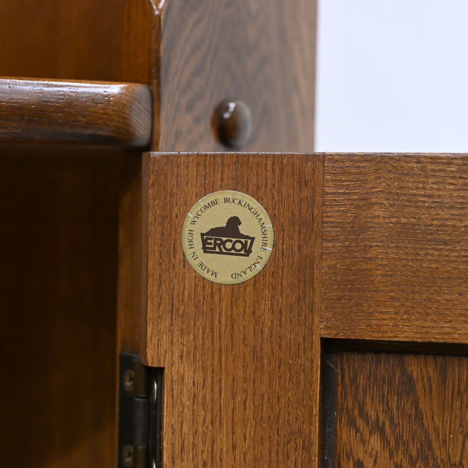 Genuine Ercol Corner Cabinet With Shelves #474 Exc Free Uk Delivery photo Furniture