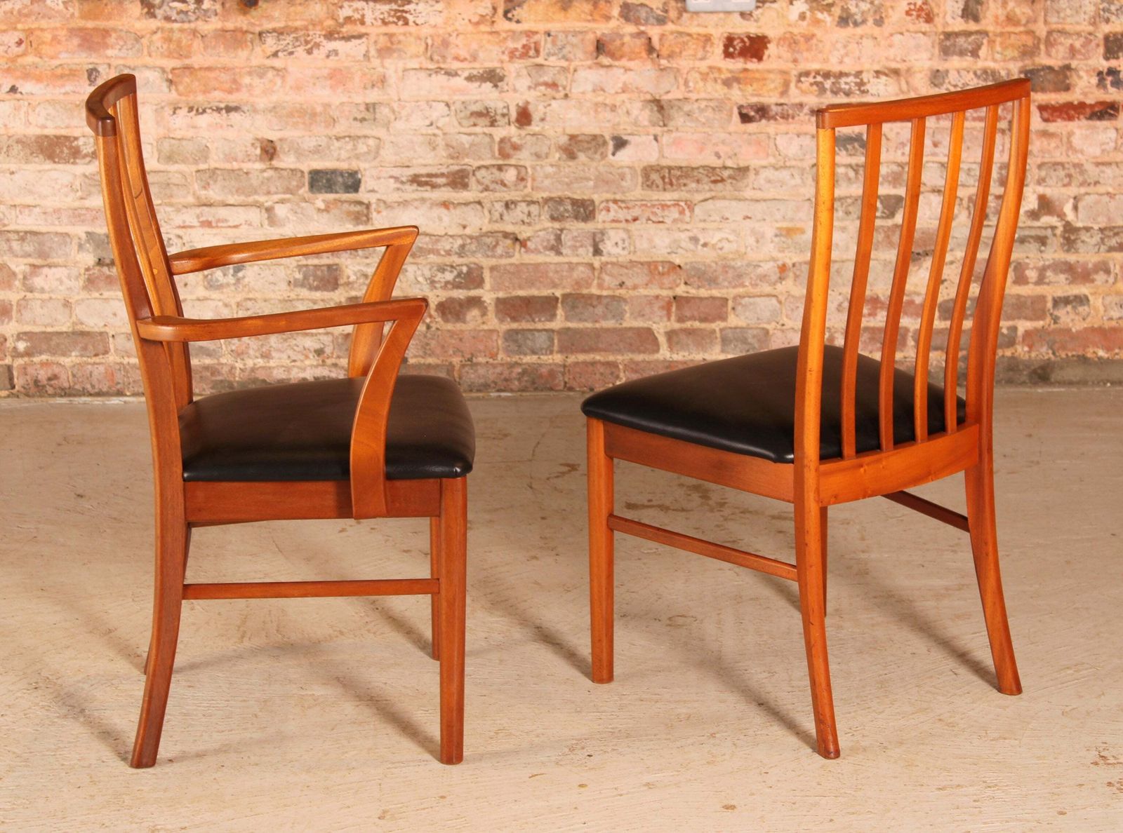photo furniture Set Of 6 Mid Century Teak Dining Chairs By McIntosh, Circa 1970s