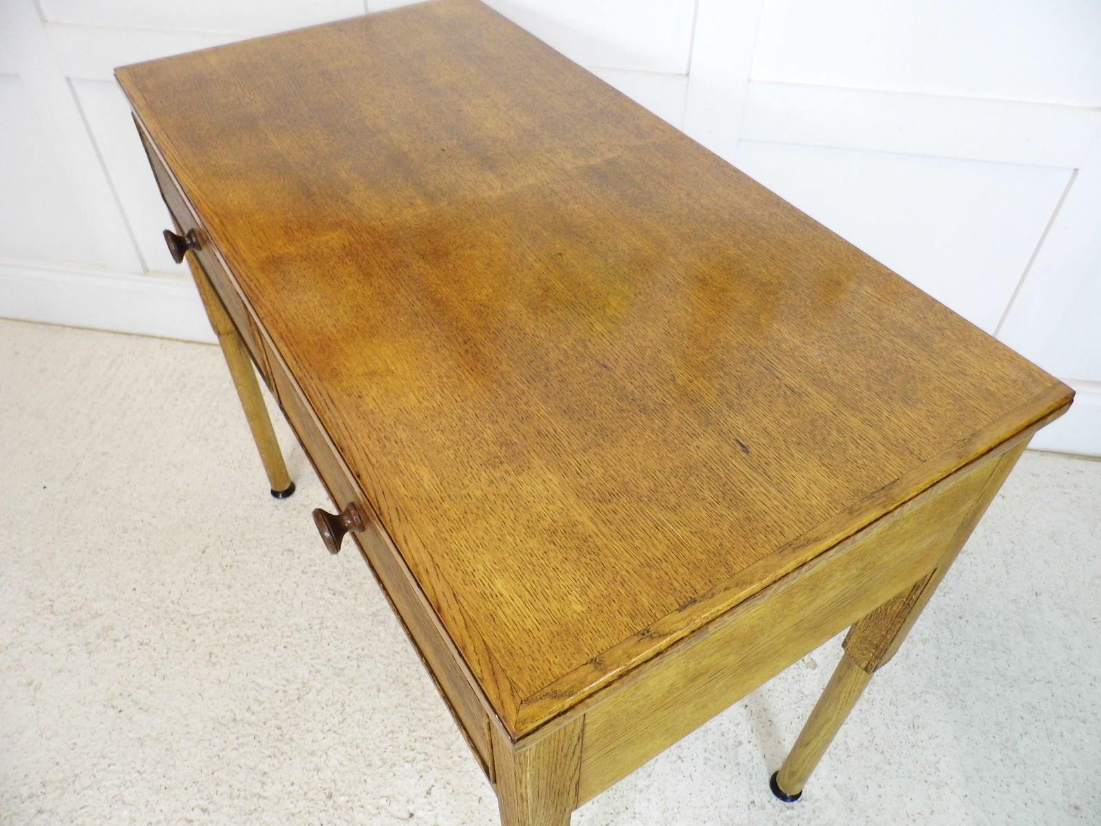 Rare Gordon Russell Oak Desk Table Royal Marlborough House Air Ministry 1950s photo 380.0