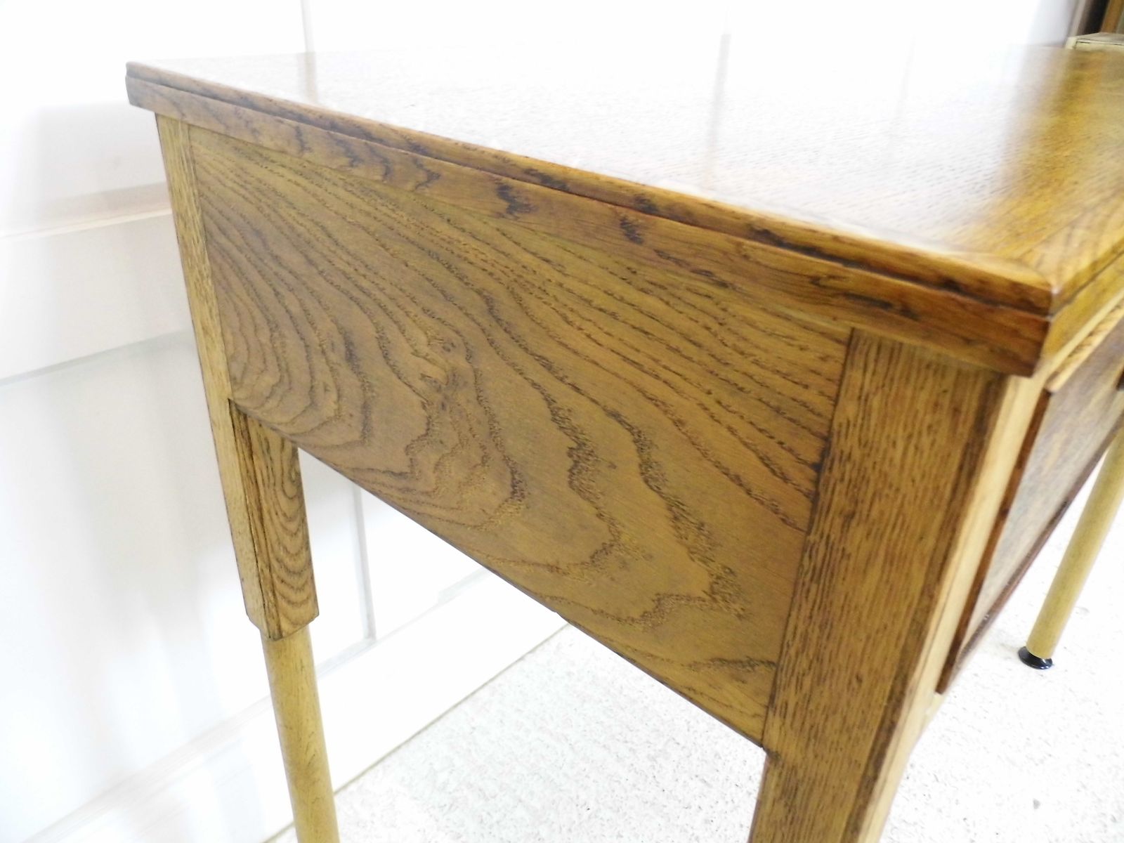 Rare Gordon Russell Oak Desk Table Royal Marlborough House Air Ministry 1950s photo vintage
