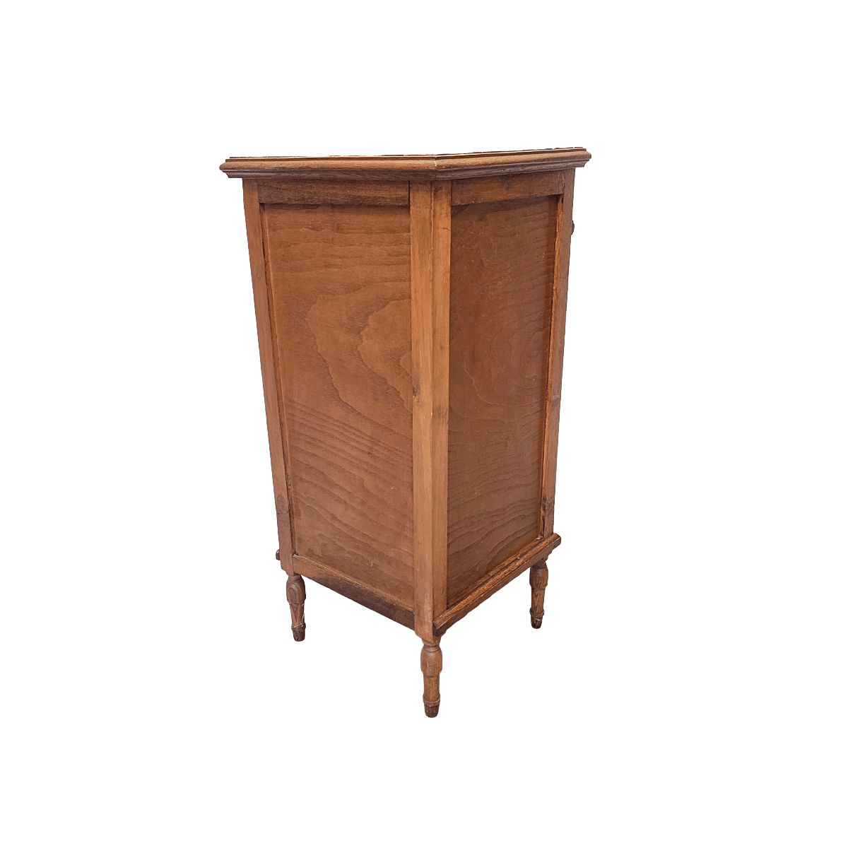 Antique French Oak Bedside Table With Marble Top, Early 1900s photo buy