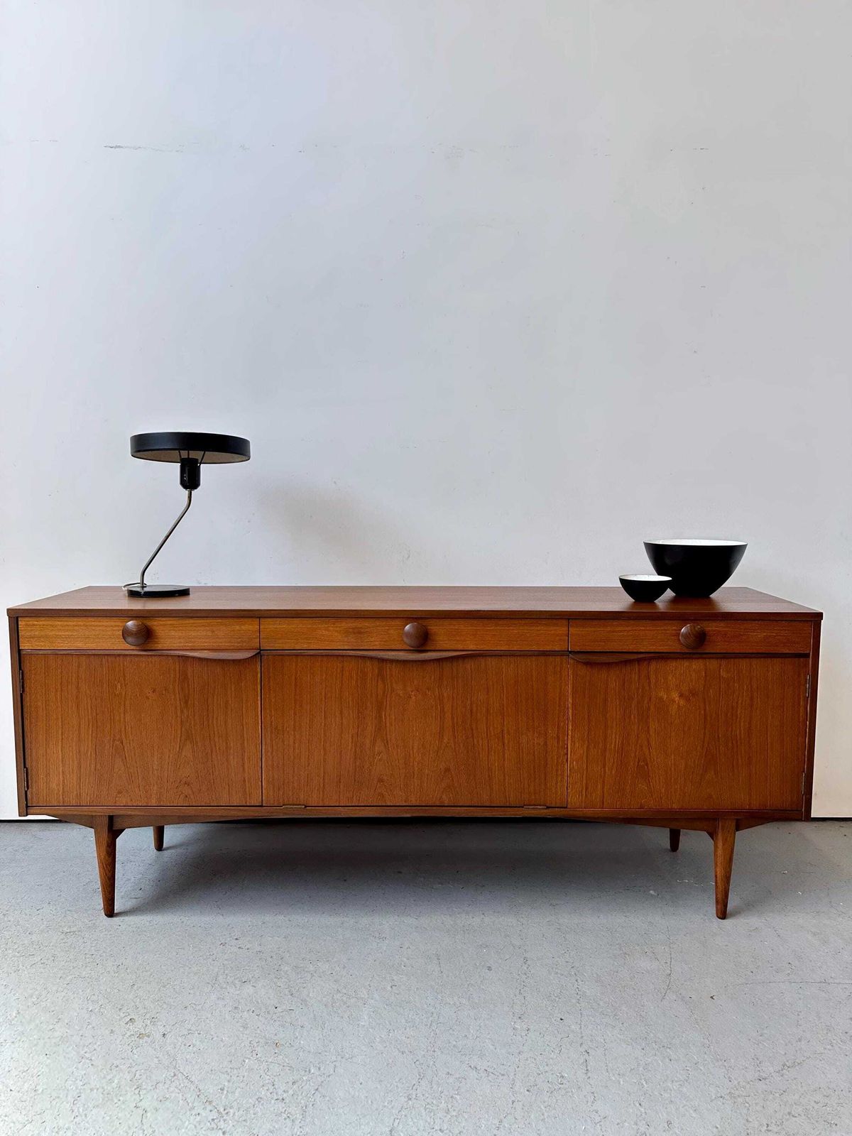 Vintage 1970s  Elliotts Of Newbury Teak Sideboard.  Danish G Plan Mid Century photo furniture