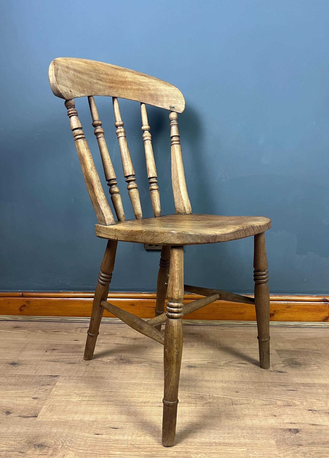 Antique Victorian Windsor Stickback Spindle Kitchen Chair photo 195.0