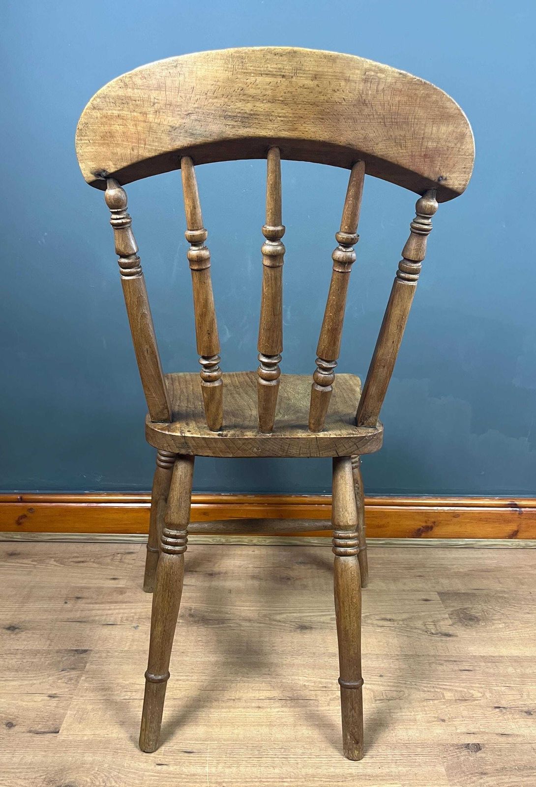 Antique Victorian Windsor Stickback Spindle Kitchen Chair photo vinterior