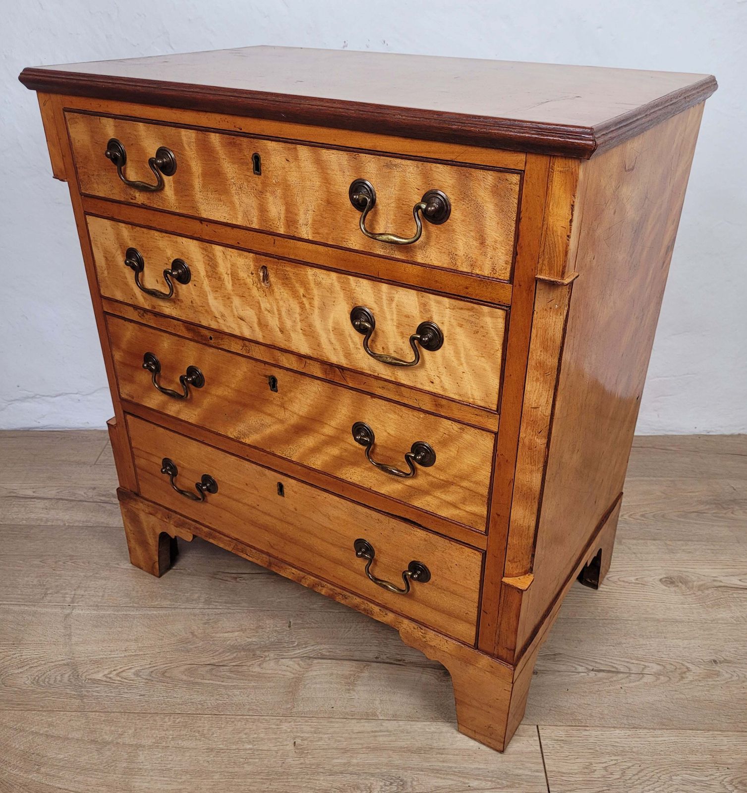 Vintage Chest Of Drawers 1950s Antique Style Drop Handles photo for sale
