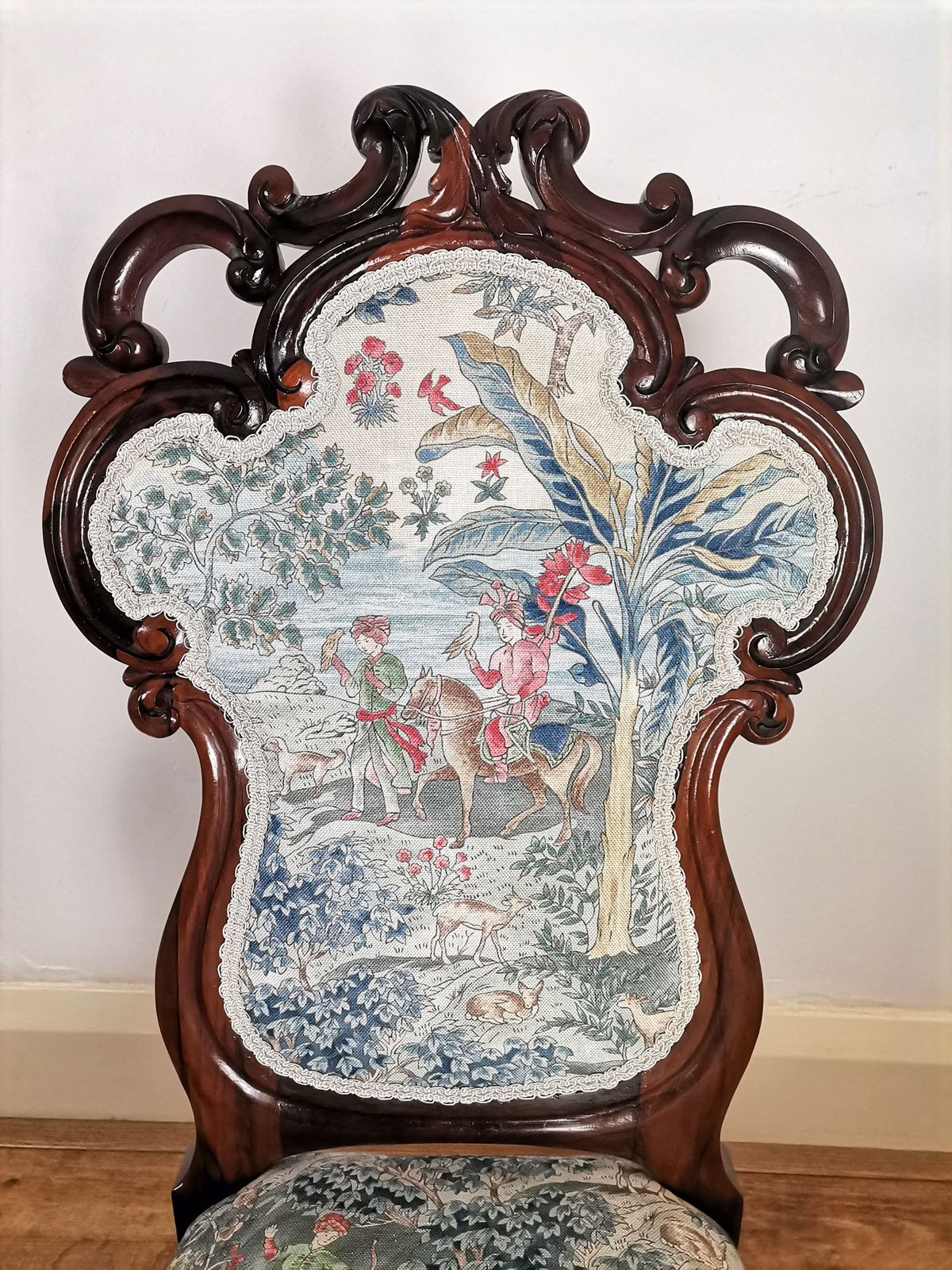 Victorian Carved Rosewood Nursing Chair / Ladies Chair photo buy