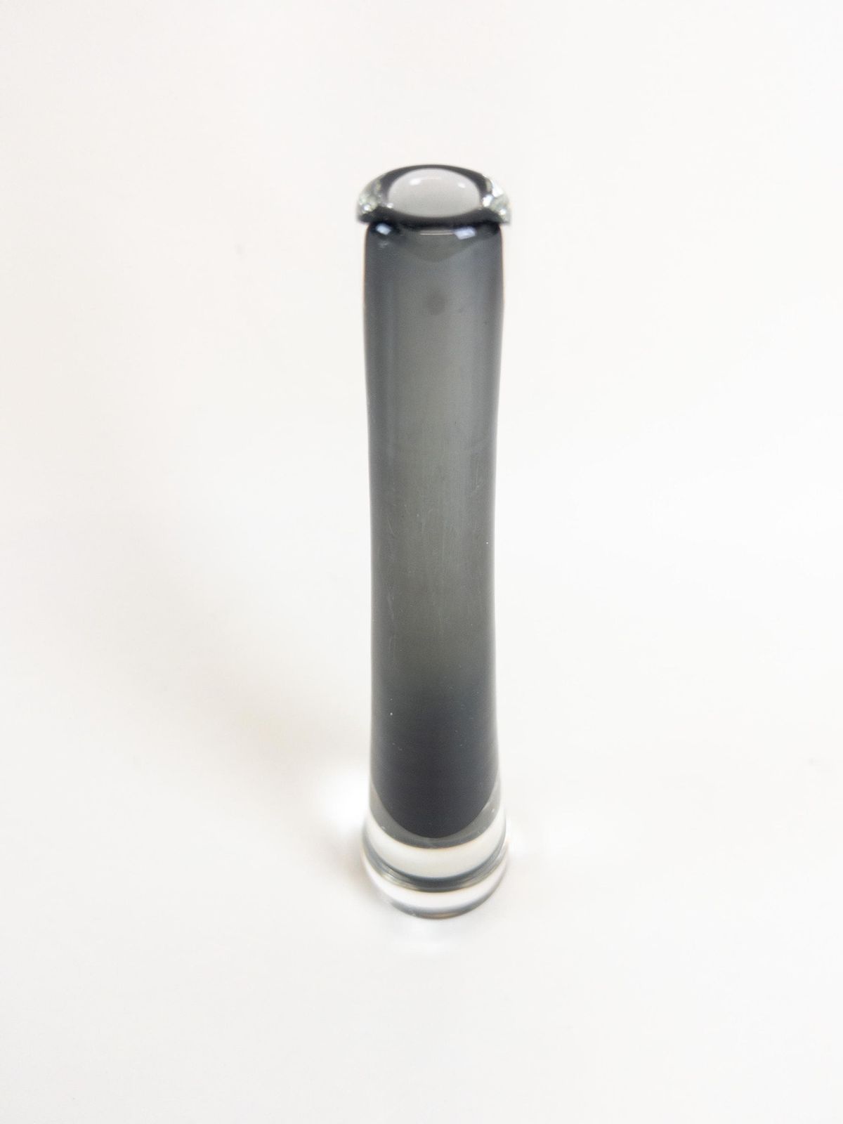 photo for sale Josef Schott Art Glass Vase: Smokey Grey Smalandshyttan, Sweden