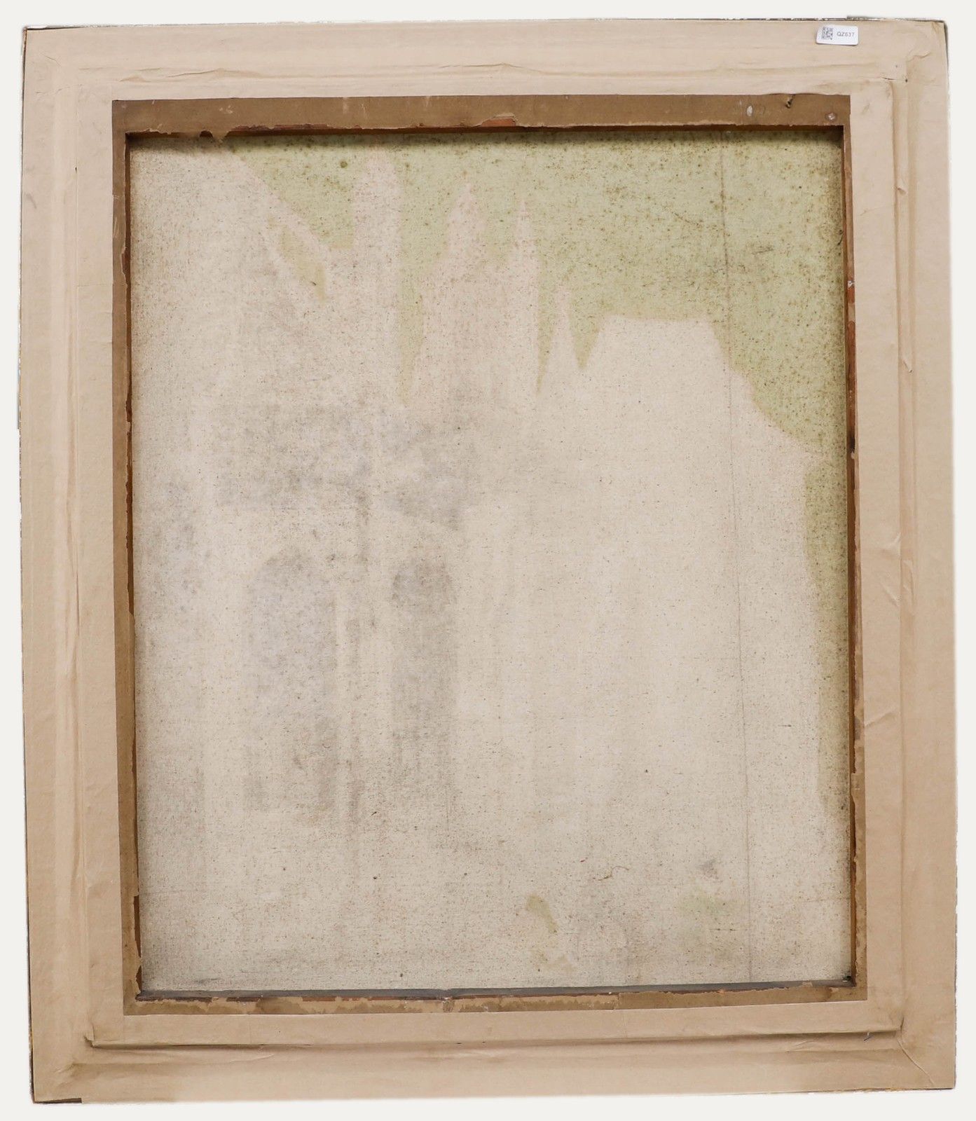 Early 20th Century Oil French Gothic Cathedral photo furniture