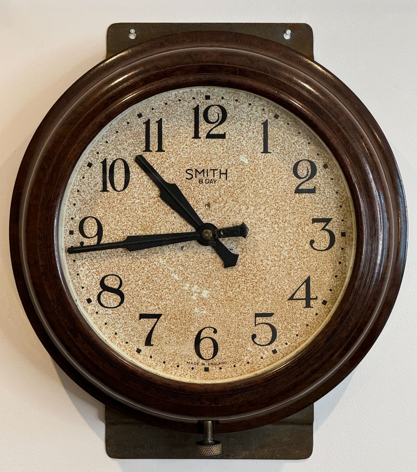 Smiths "8 Day" Bakelite Wall Clock, Circa 1940's photo Home Decor