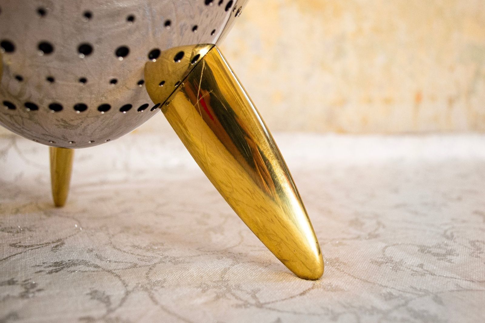 Max Le Chinois Colander In Stainless Steel By Philippe Starck For Alessi, Italy, 1990s photo furniture
