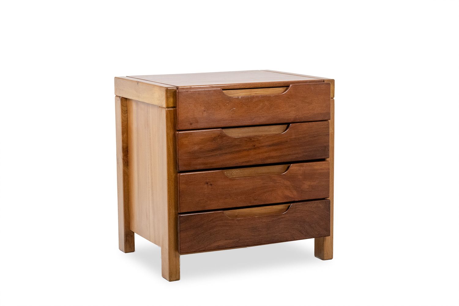 photo for sale Flat Desk With Elm Wood Base, 6 Drawers On The Front. 1970s