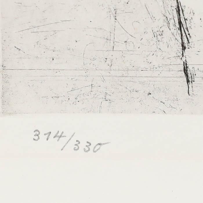 Erich Seidel (1895 1984) 20th Century Drypoint, Hidden Smile photo for sale