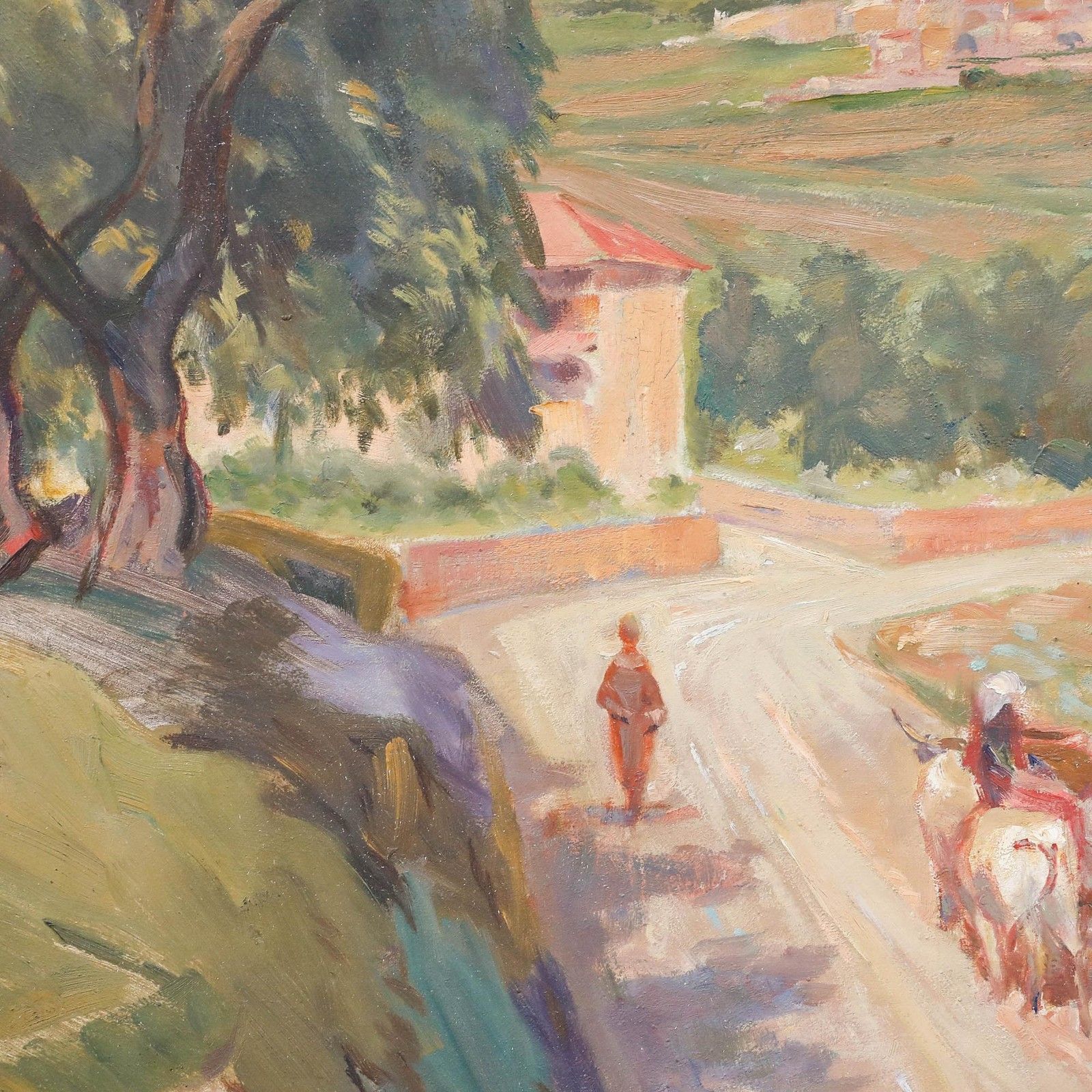 Karl Schwarz (20th Century) 1940 Oil, Cattle Driving photo 550.0