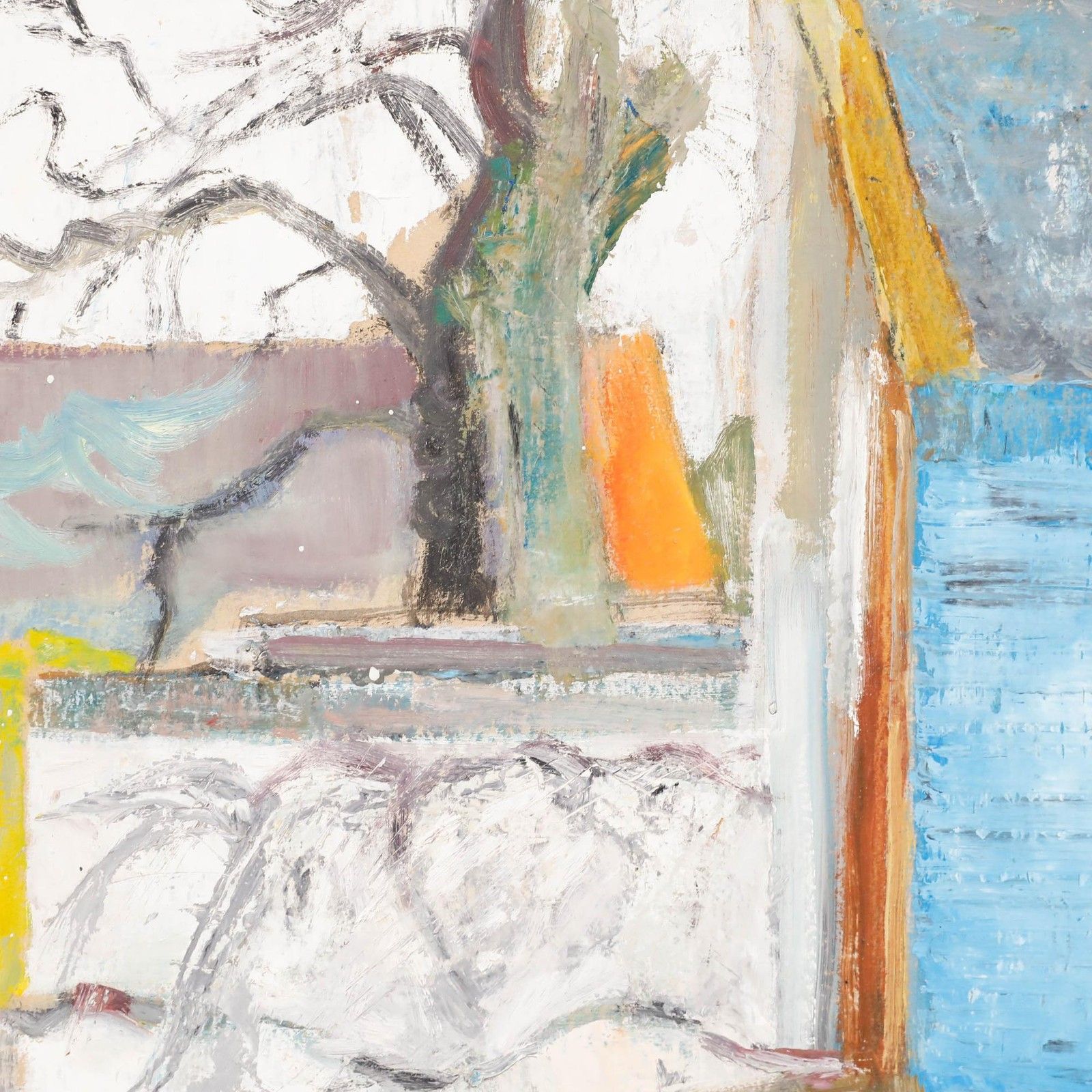 Charles Betremieux (1919 1997) 20th Century Oil, View Of The Garden photo Art