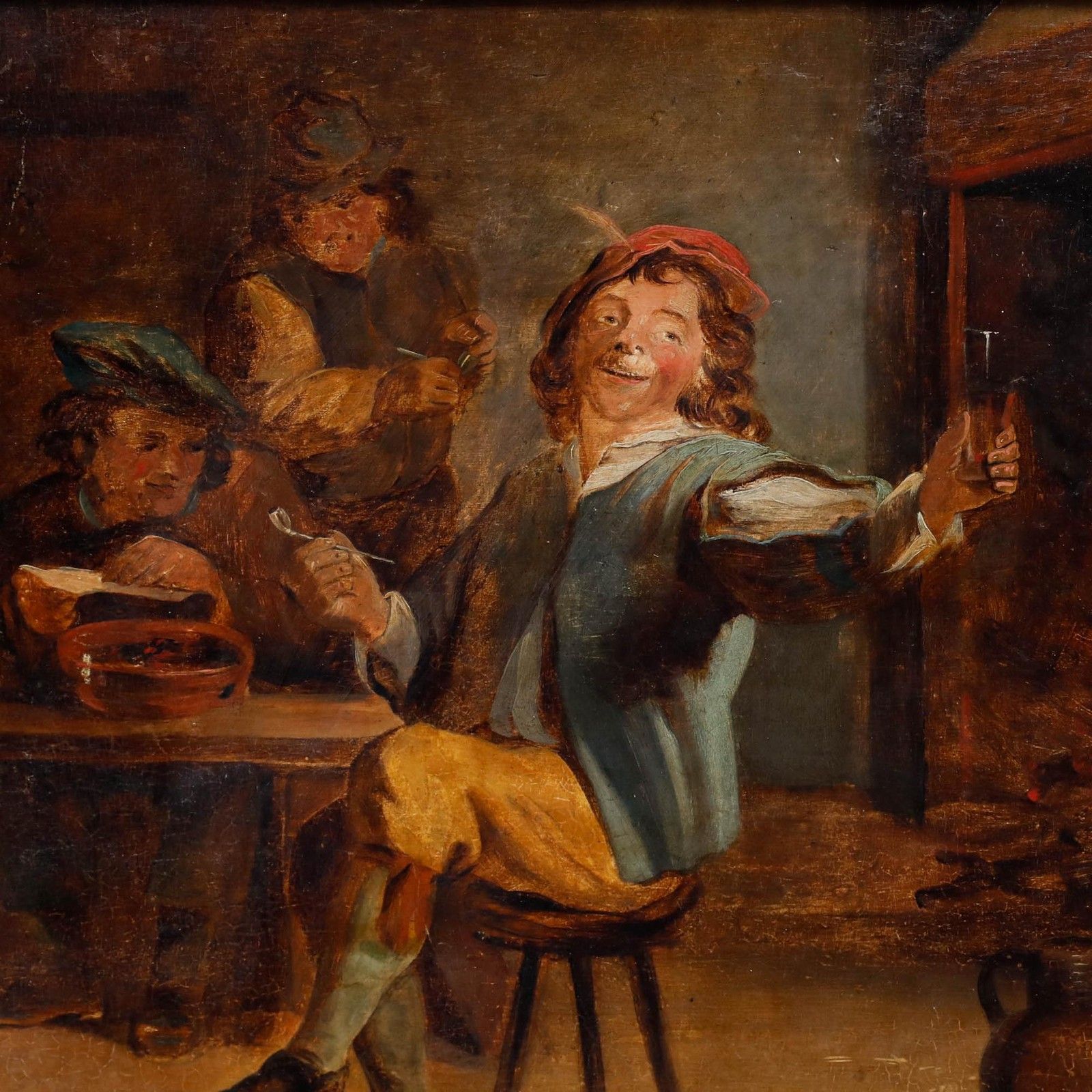 Manner Of David Teniers The Younger (1610 1690) 19th Century Oil, A Toast photo Art
