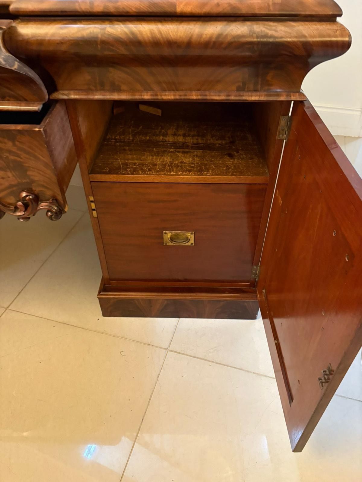 Outstanding Quality Antique 19th Century Carved Mahogany Sideboard photo furniture