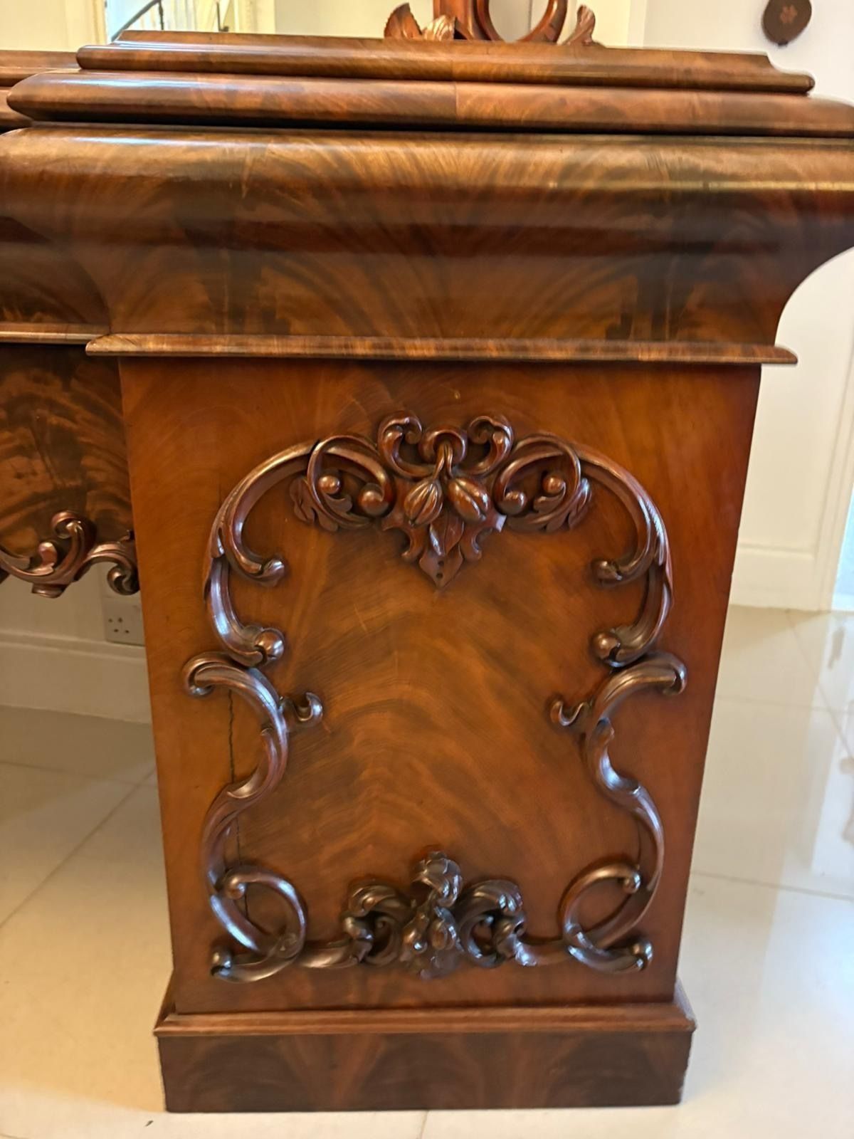 Outstanding Quality Antique 19th Century Carved Mahogany Sideboard photo buy