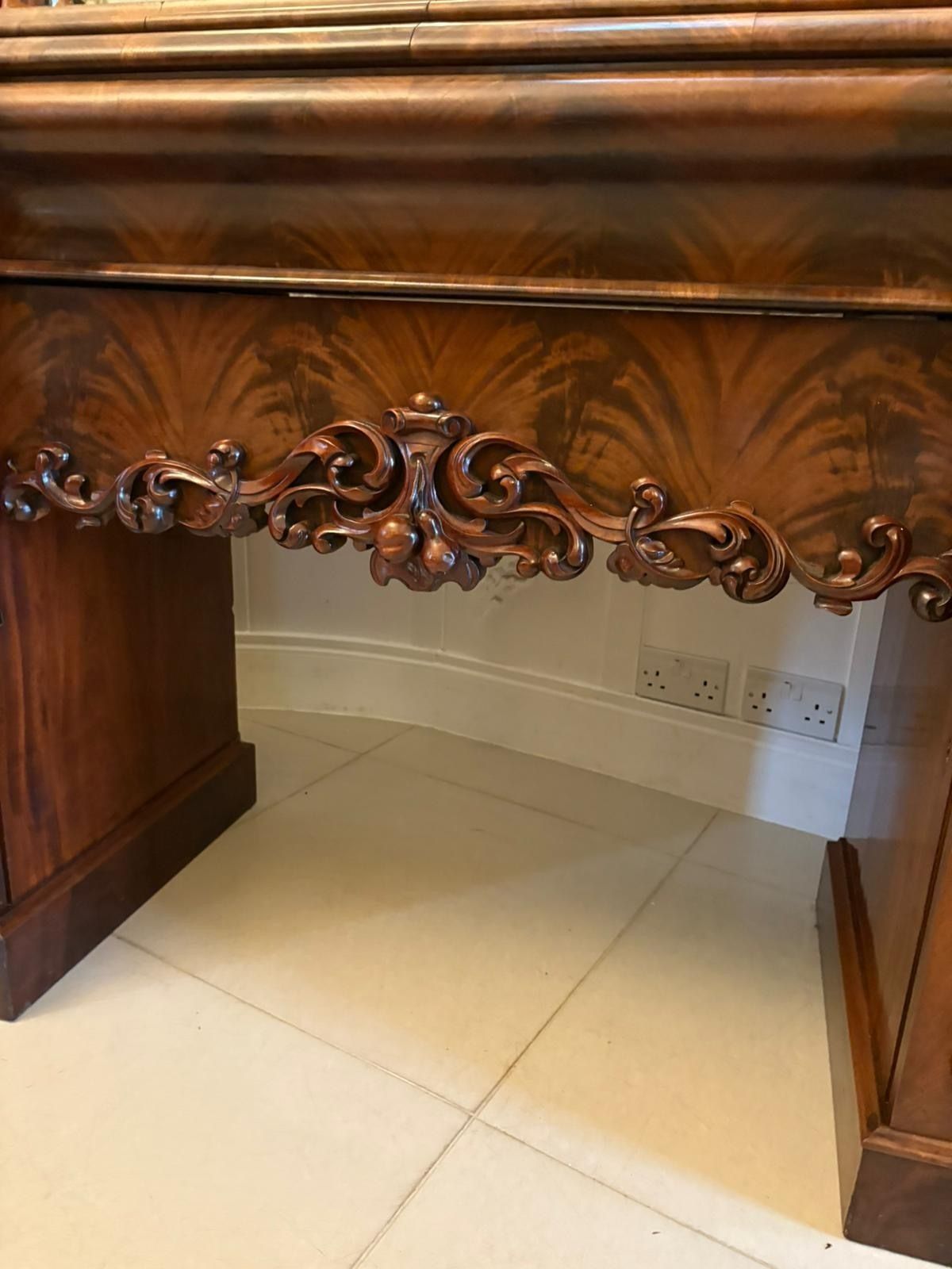 photo furniture Outstanding Quality Antique 19th Century Carved Mahogany Sideboard