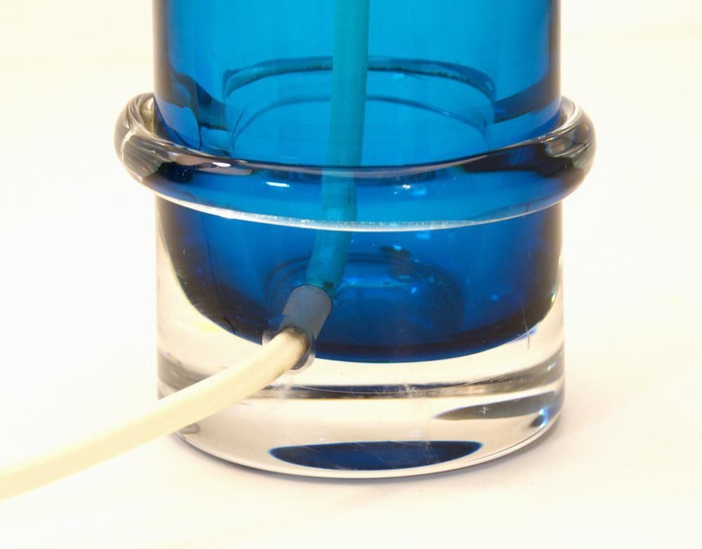 Lighting Swedish Art Glass Table Lamps By Carl Fagerlund For Orrefors, 1950s, Set Of 2 photo
