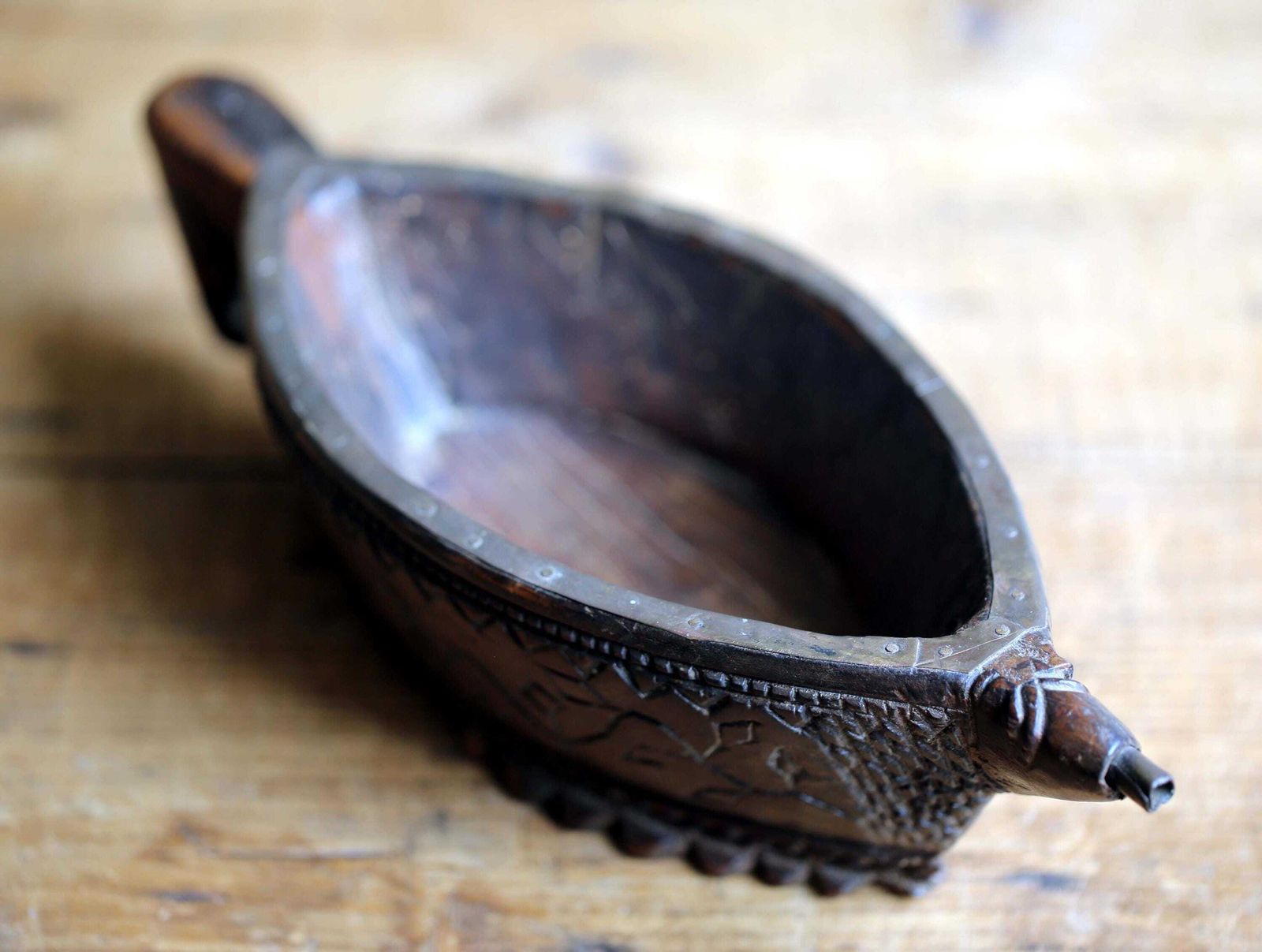 Antique Kharal Wooden Elephant Head Mortar Primitive Carved Indian Apothecary Grinder Bowl photo buy
