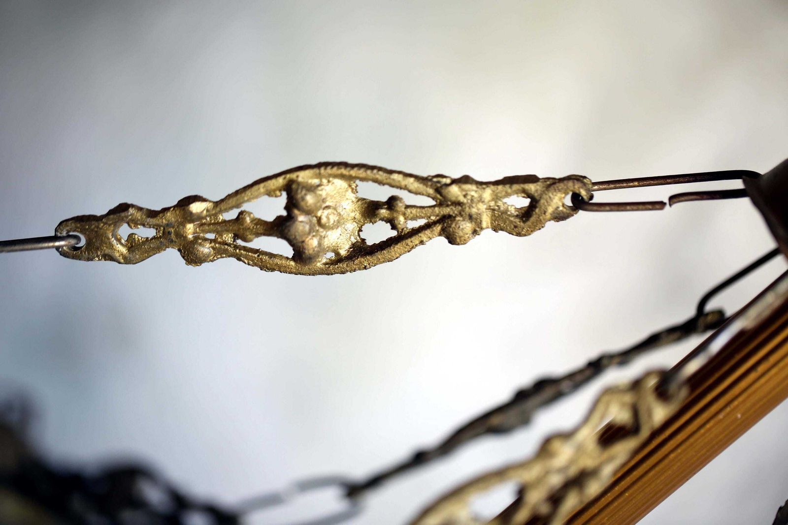 Antique Murano Glass Fruit Ceiling Light Flowers & Grapes Working Chandelier Plafonnier photo vinterior