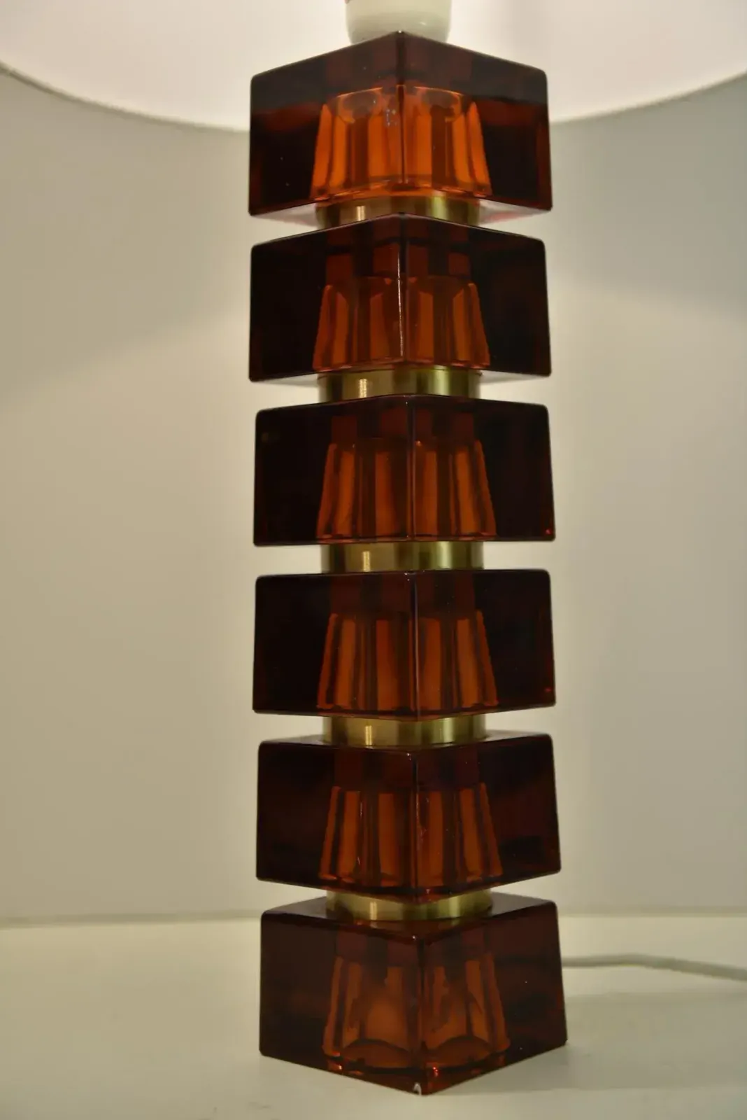 Art Glass Table Lamps By Carl Fagerlund For Orrefors, Set Of 2 photo vinterior