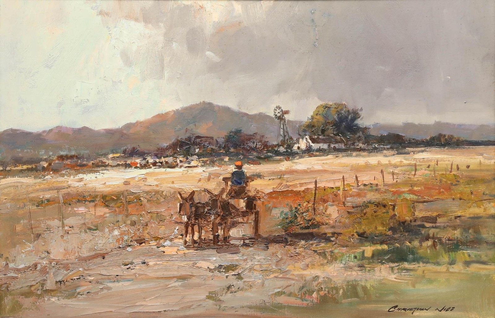 Christiaan Nice (1939 2020) 20th Century Oil, The Journey photo furniture