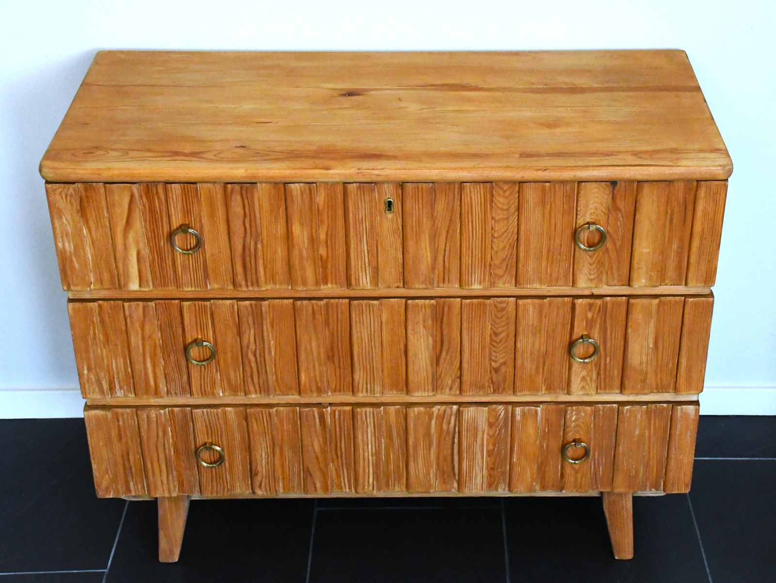 Swedish Pine Chest Of Drawers By Göran Malmvall For Karl Andersson & Söner Ab, 1940s